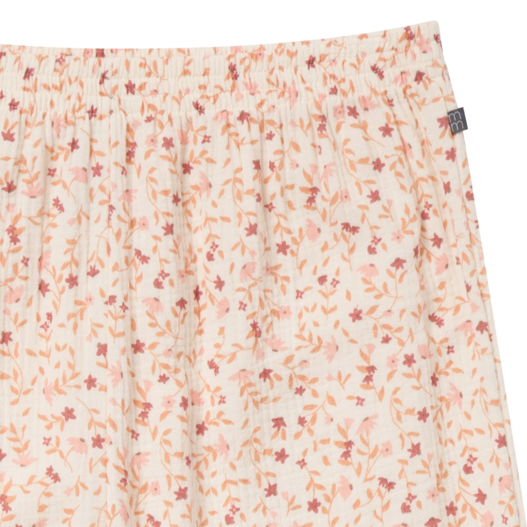 2-Piece Womens Beige Vine Floral Cropped Pants Set - Image 8