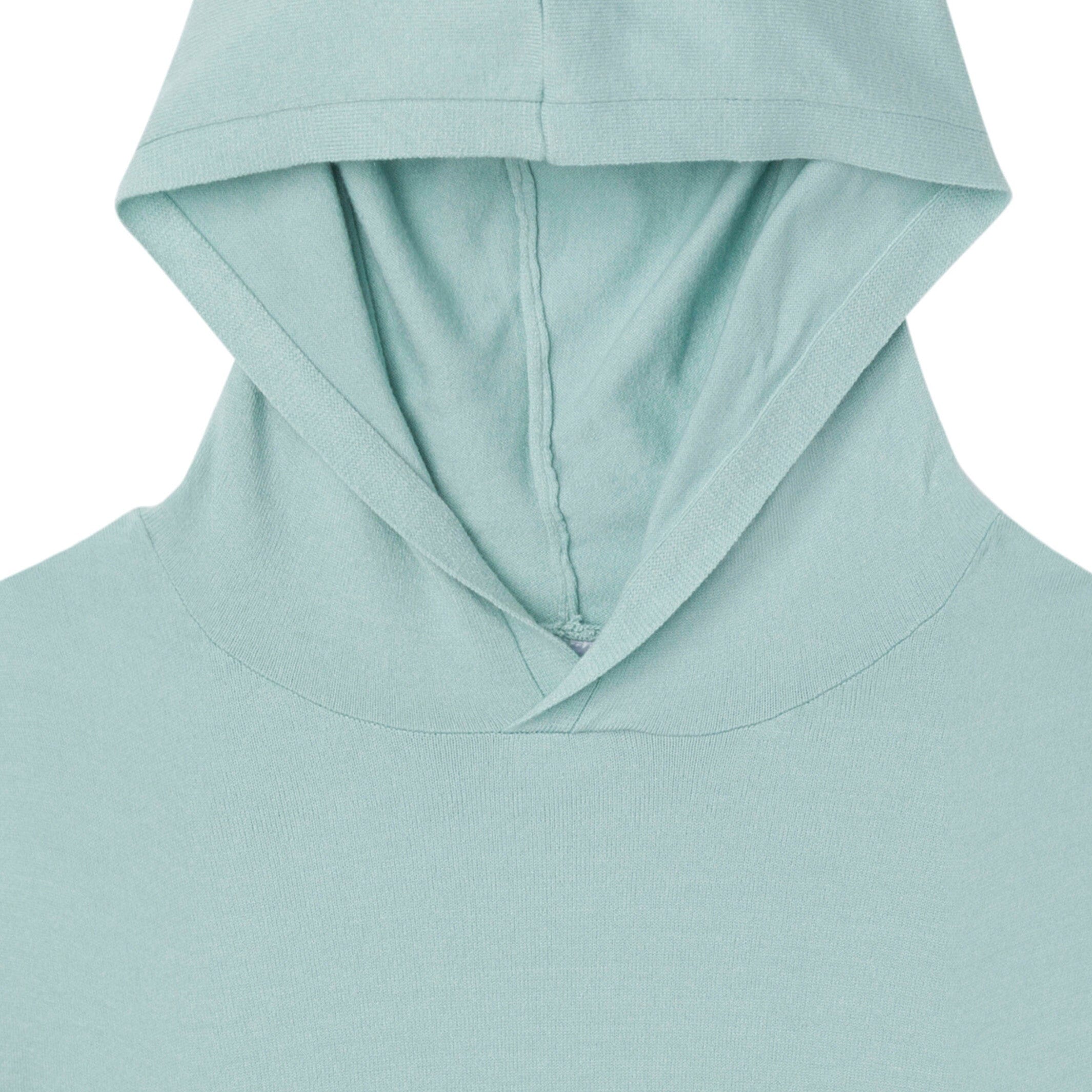 2-Piece Women's Medium Sky Hooded Waffle Top and Legging Viscose Set - Image 5