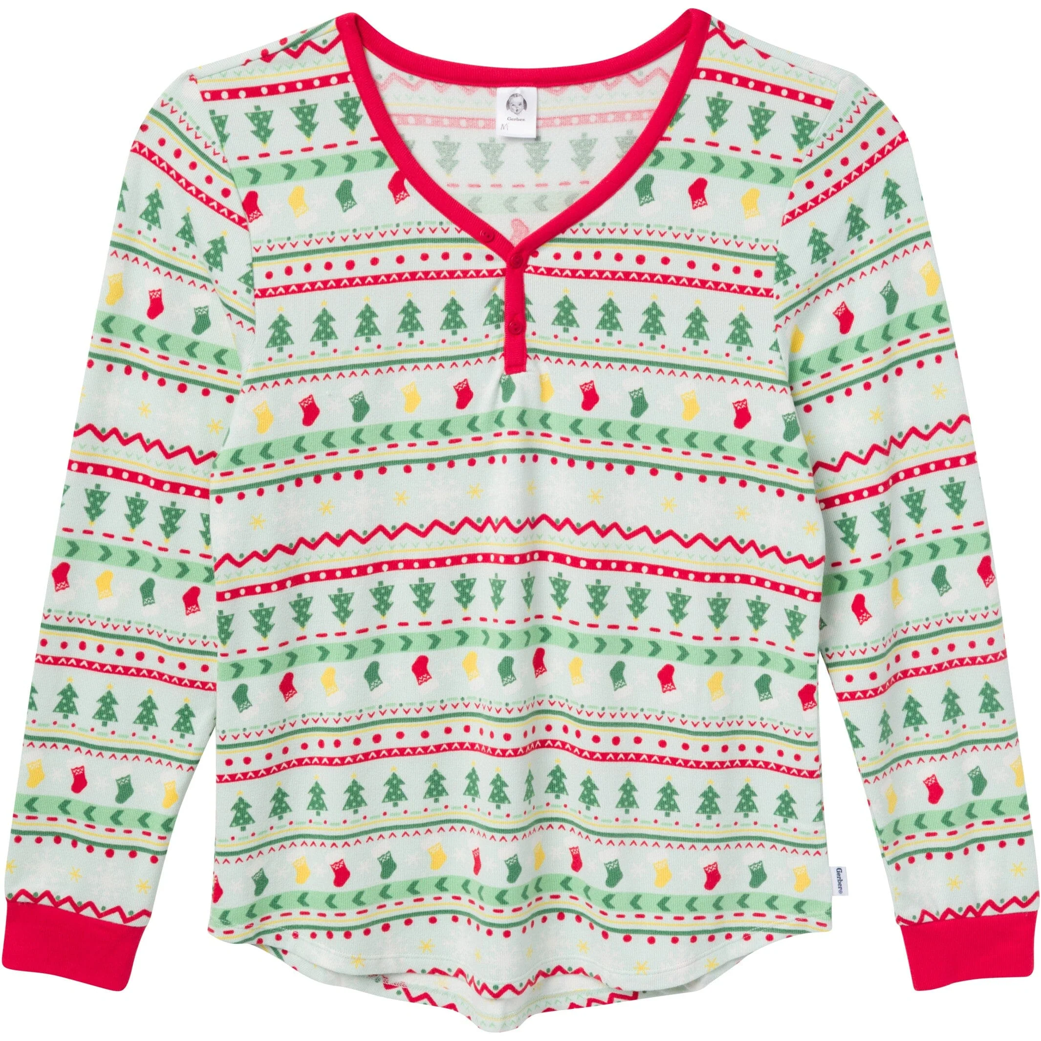 2-Piece Women's Oh What Fun Fair Isle Hacci Pajama Set - Image 5