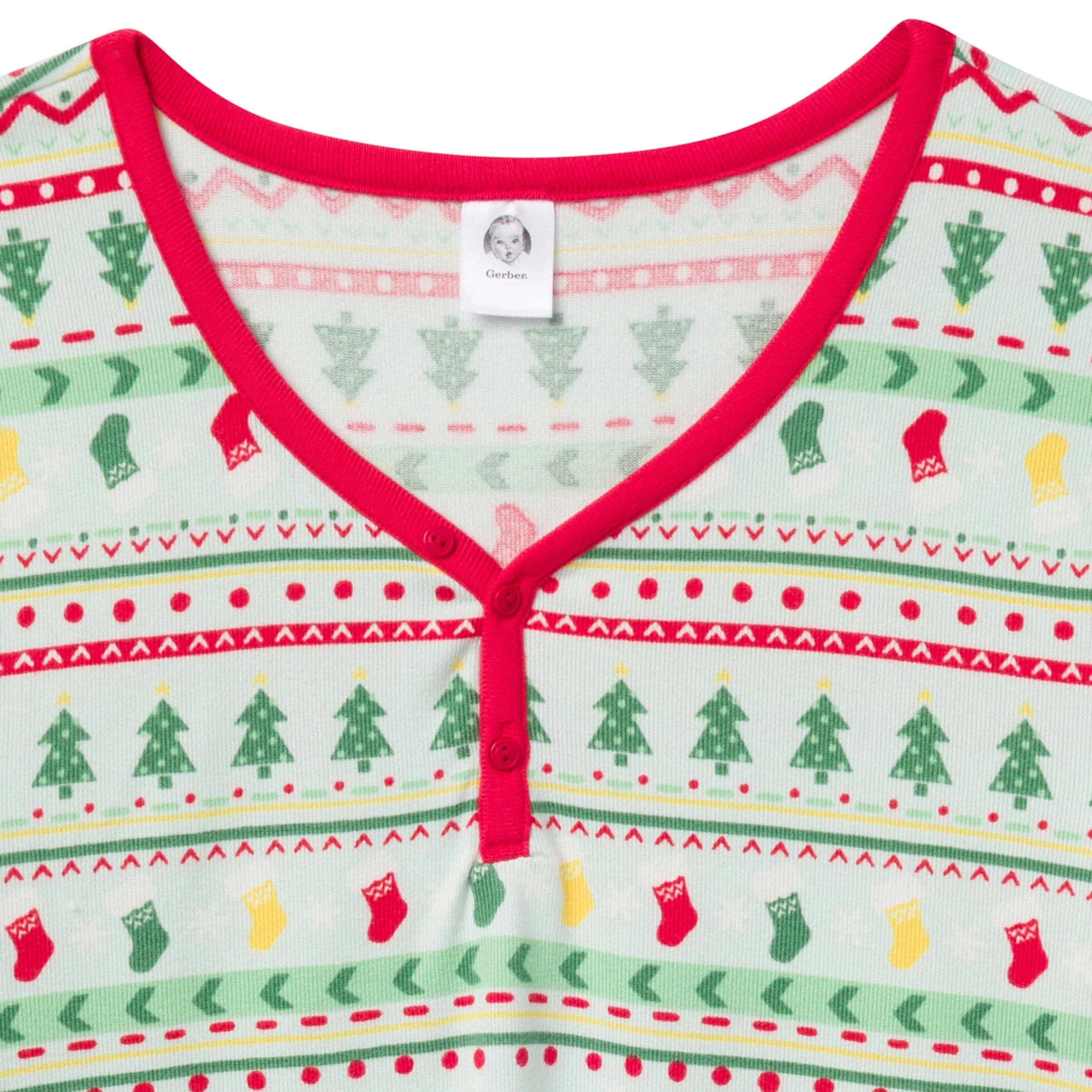 2-Piece Women's Oh What Fun Fair Isle Hacci Pajama Set - Image 6