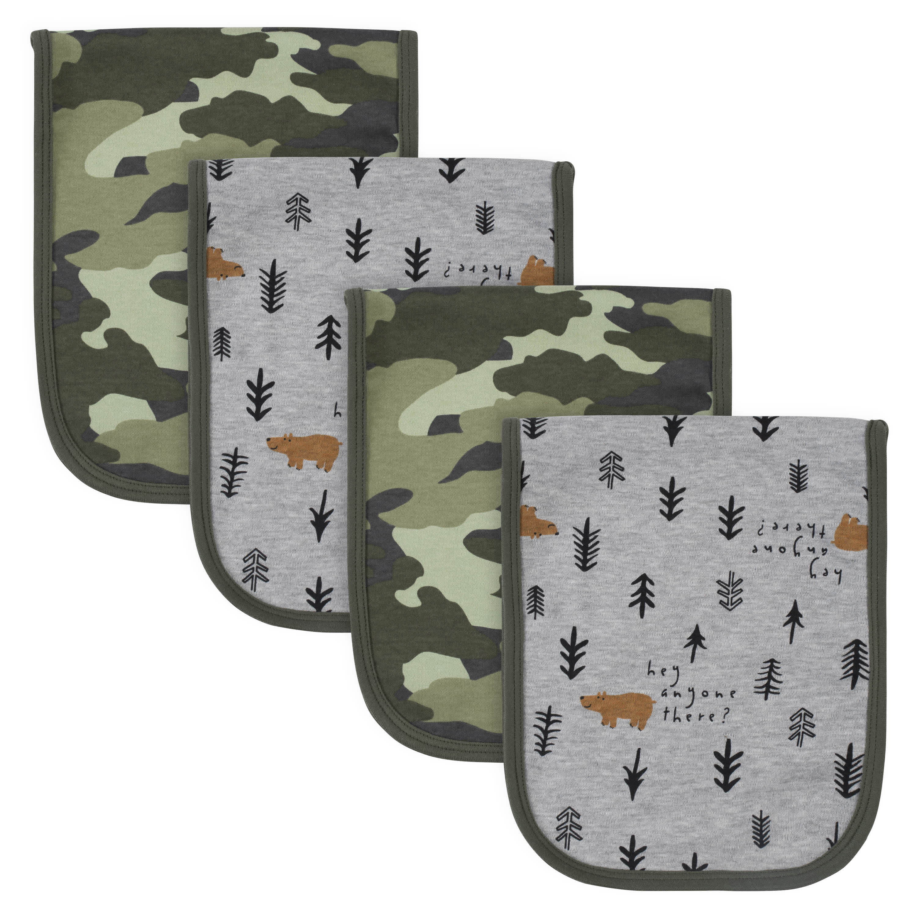 21-Piece Baby Boys Bear Terry Bib, Burpcloth, Mittens, Cap and Bootie Sock Set - Image 4