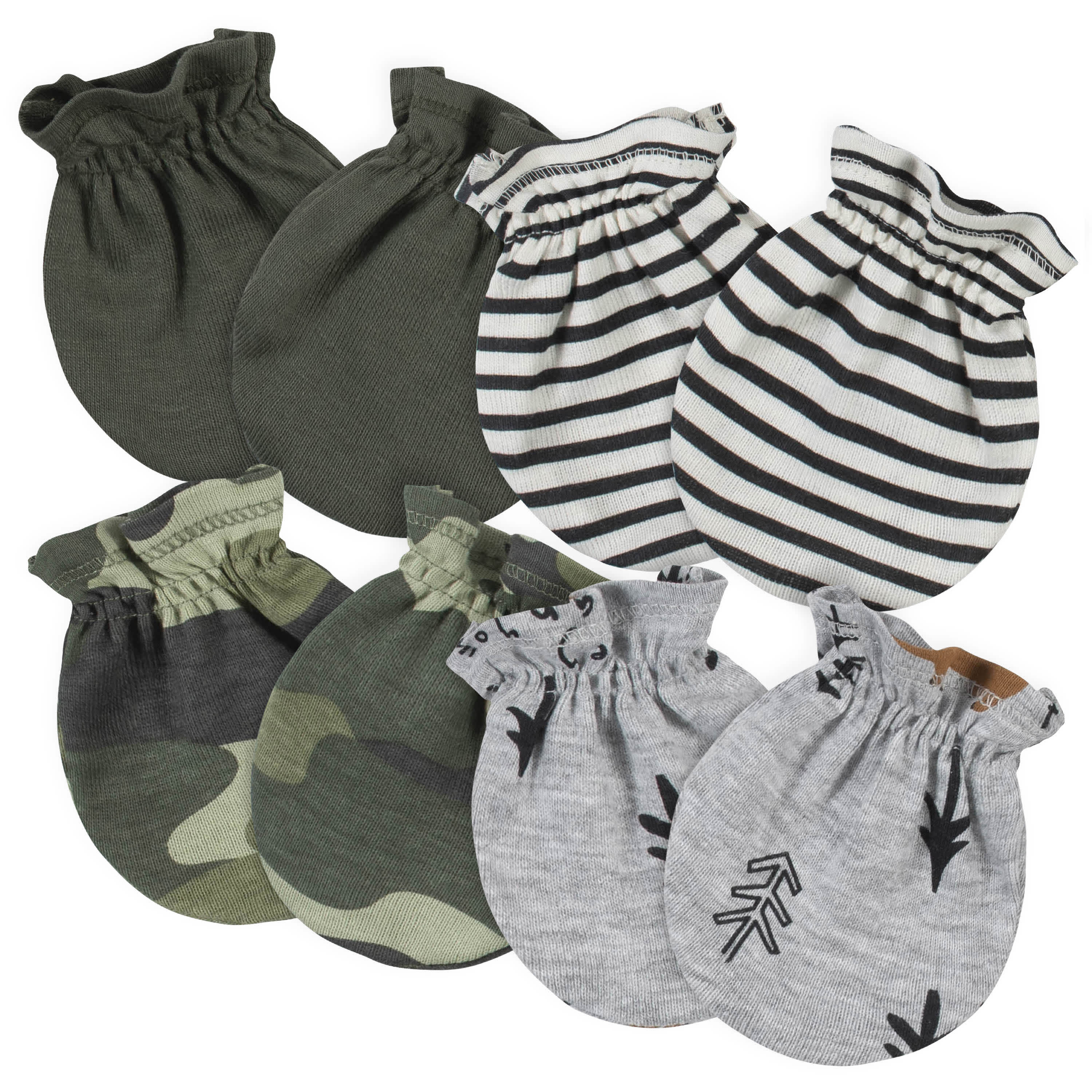 21-Piece Baby Boys Bear Terry Bib, Burpcloth, Mittens, Cap and Bootie Sock Set - Image 6