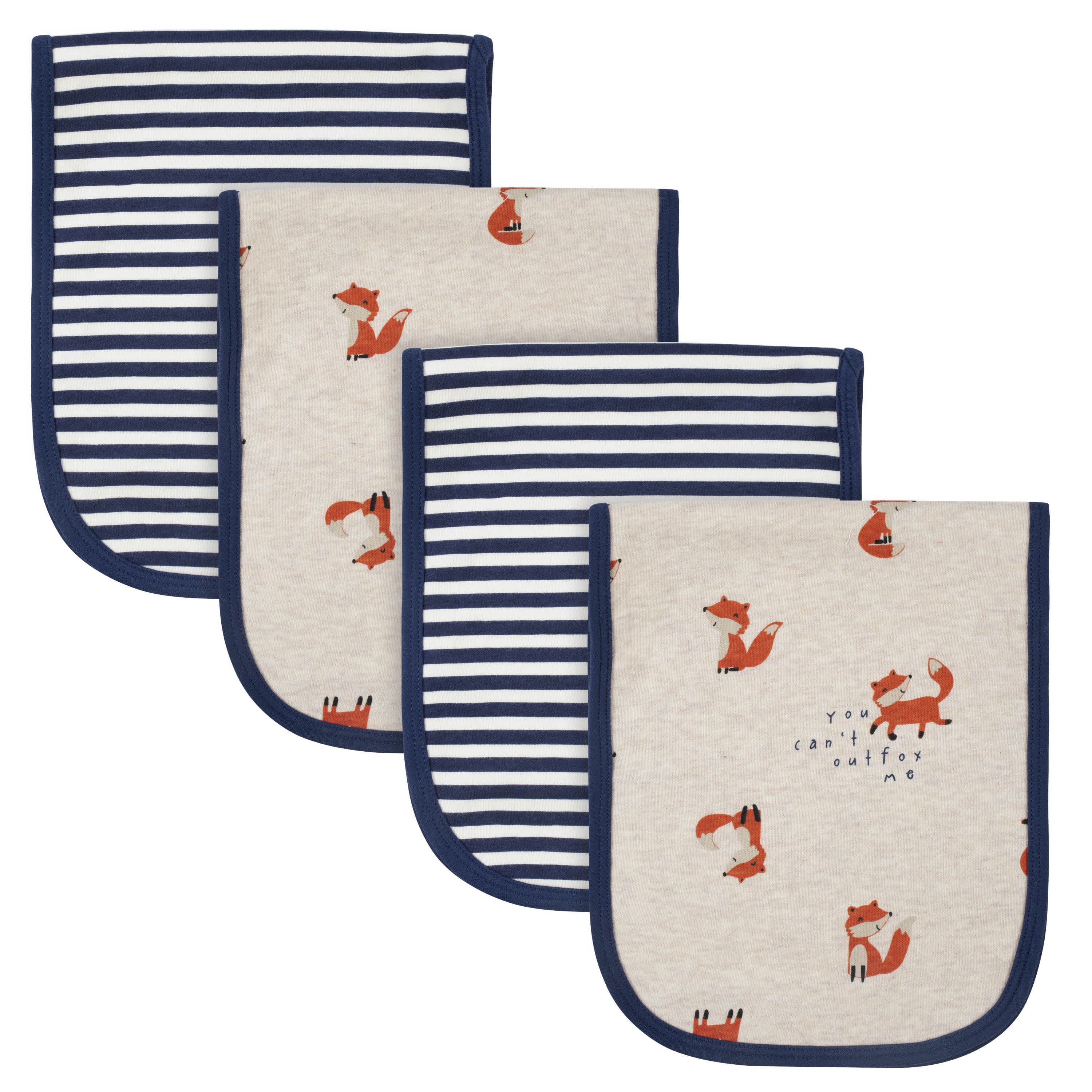 21-Piece Baby Boys Fox Terry Bib, Burpcloth, Mittens, Cap and Bootie Sock Set - Image 4