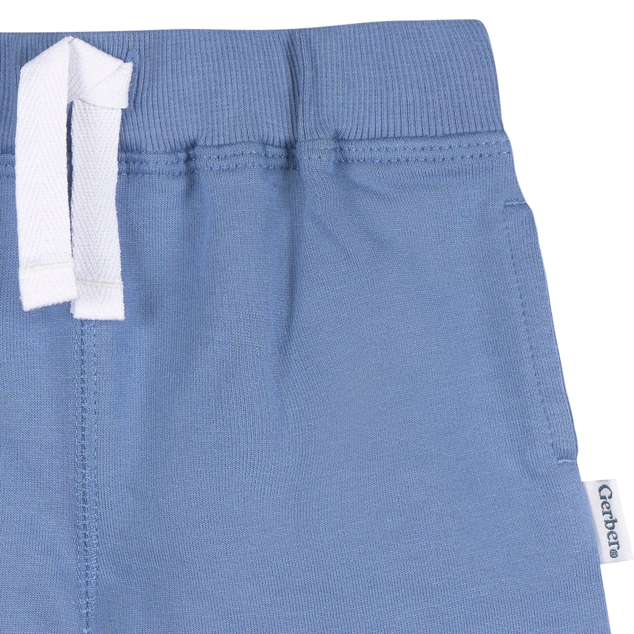 3-Pack Baby & Toddler Boys Blue & Red Knit Shorts - Image 10