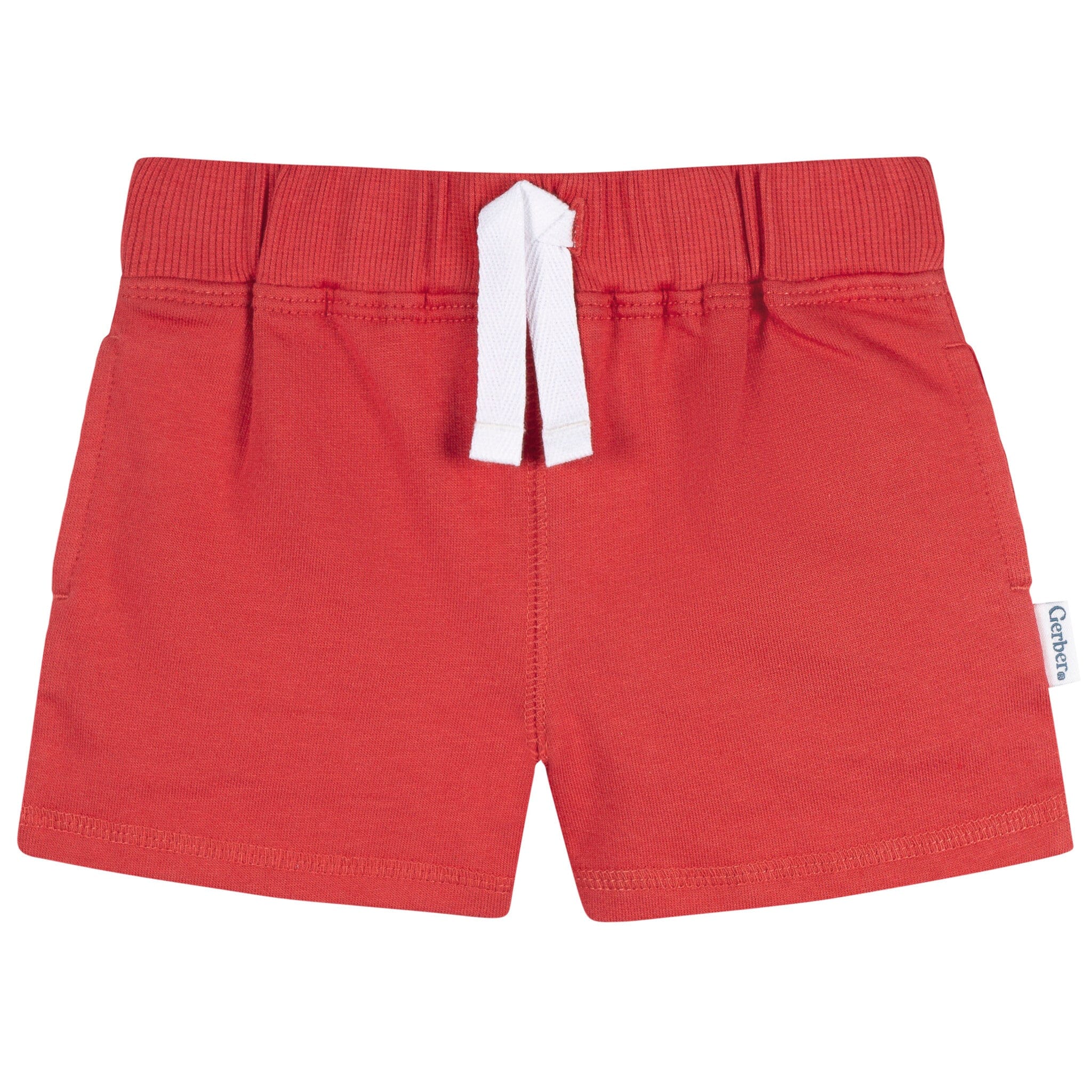 3-Pack Baby & Toddler Boys Blue & Red Knit Shorts - Image 2