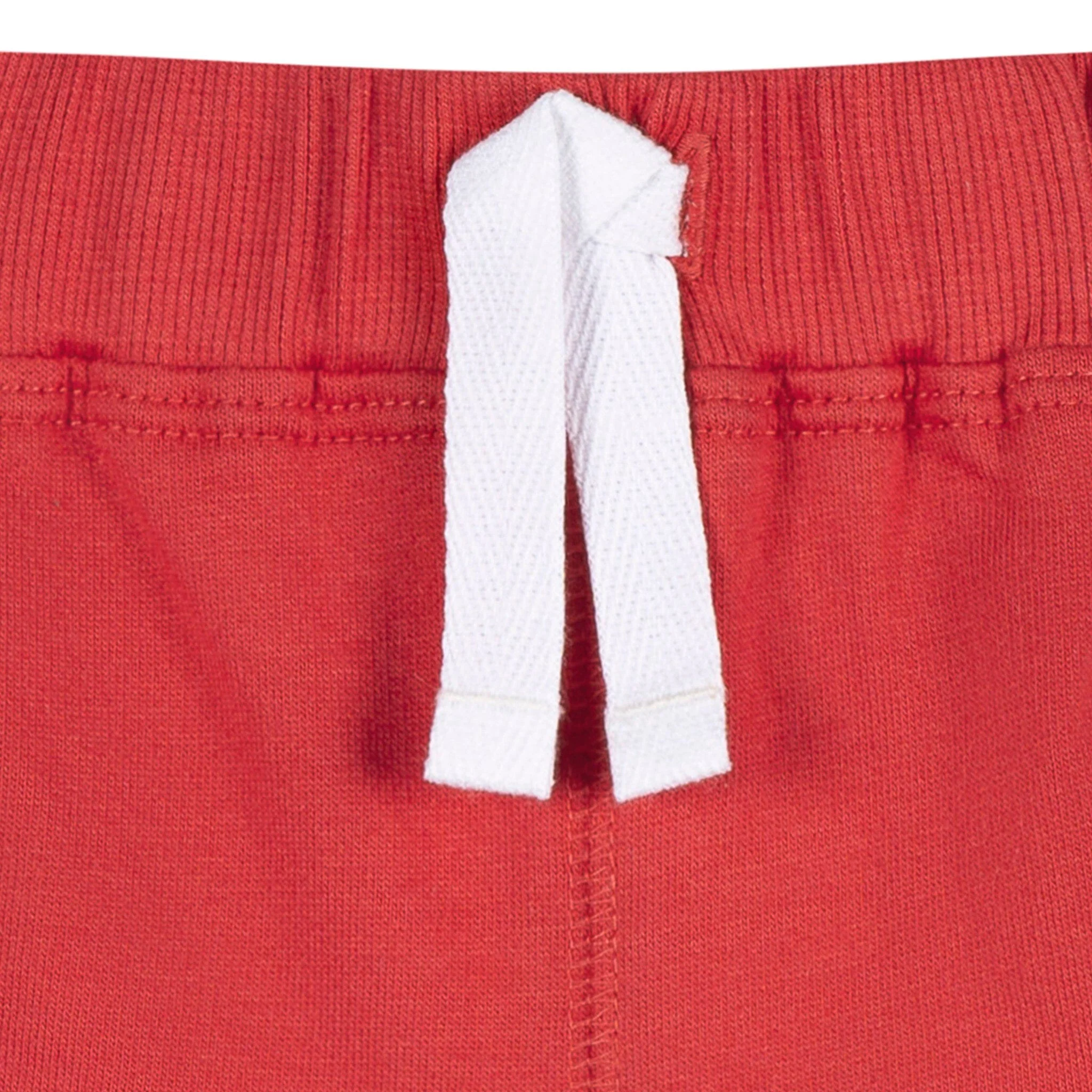 3-Pack Baby & Toddler Boys Blue & Red Knit Shorts - Image 3