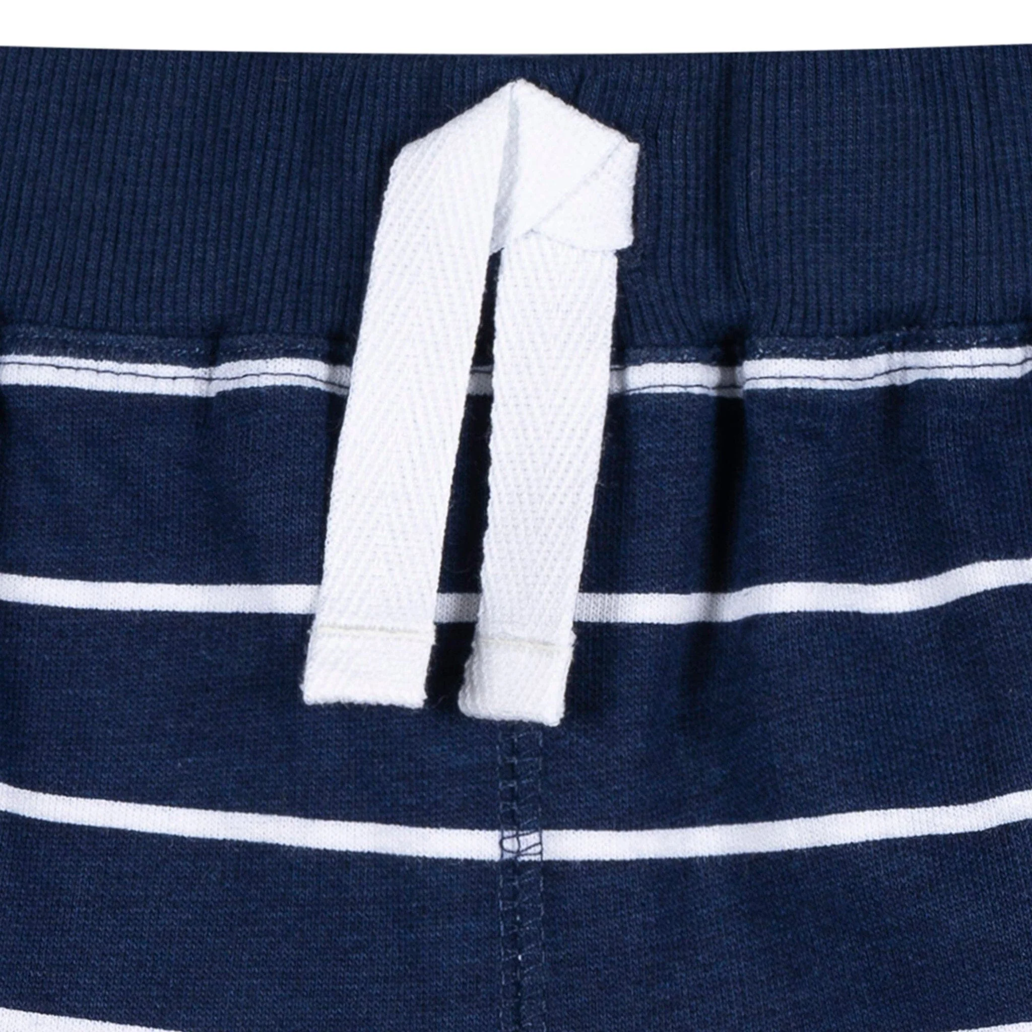 3-Pack Baby & Toddler Boys Blue & Red Knit Shorts - Image 6