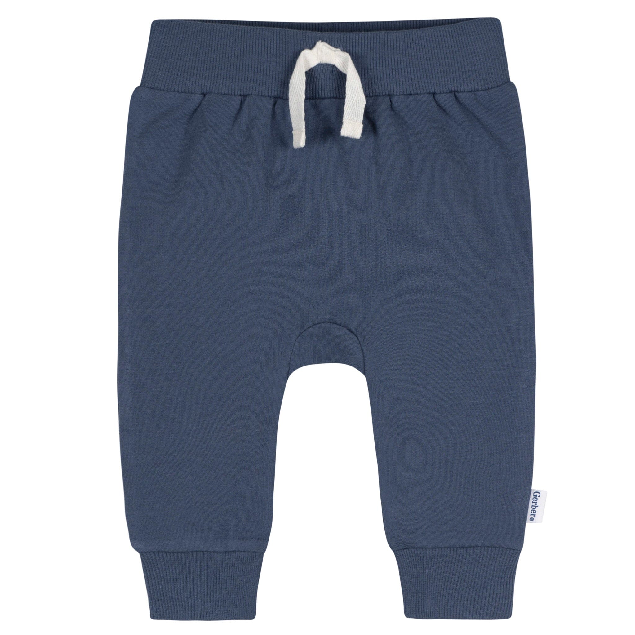 3-Pack Baby & Toddler Boys Stripe, Navy, & Brown Jogger Pants - Image 2