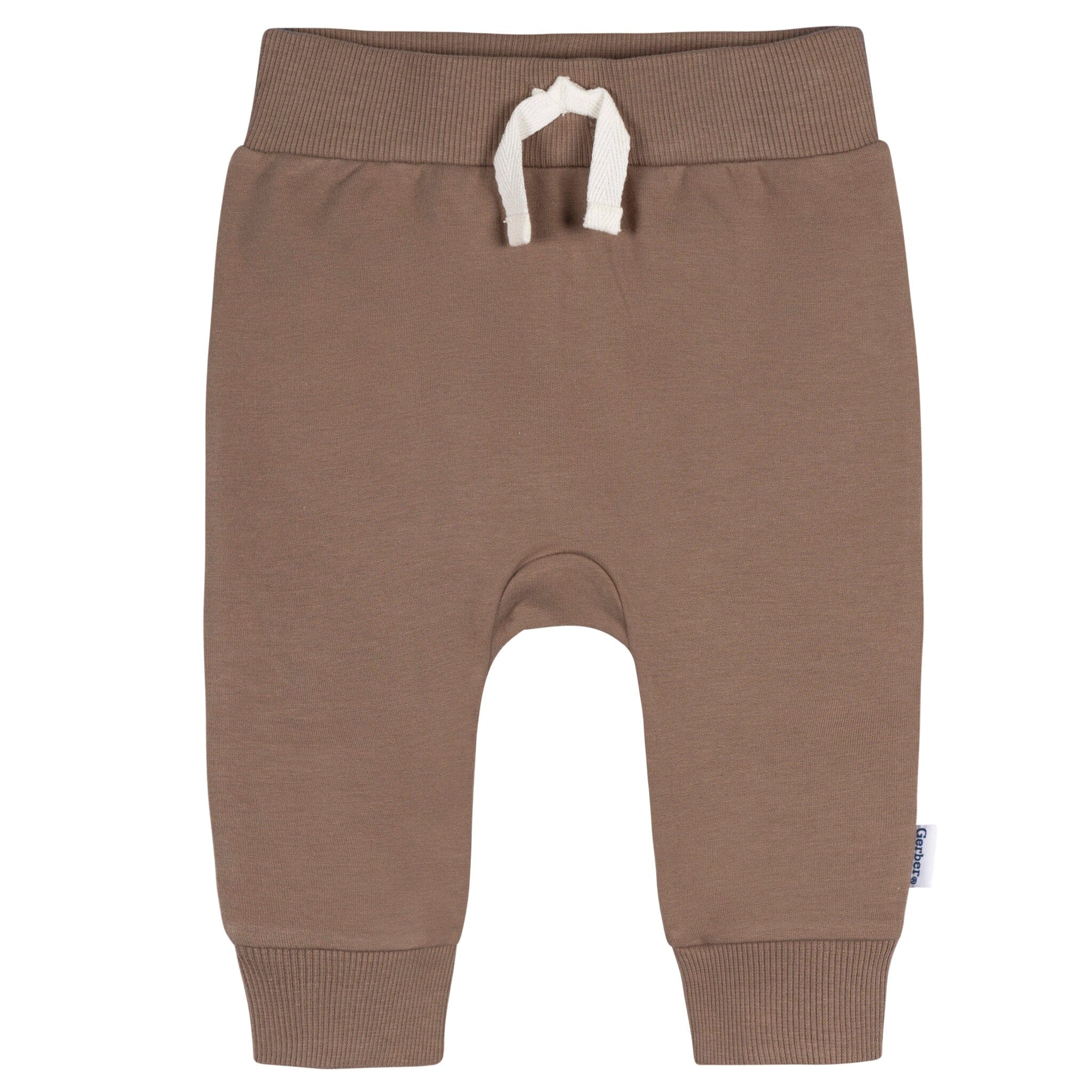 3-Pack Baby & Toddler Boys Stripe, Navy, & Brown Jogger Pants - Image 4