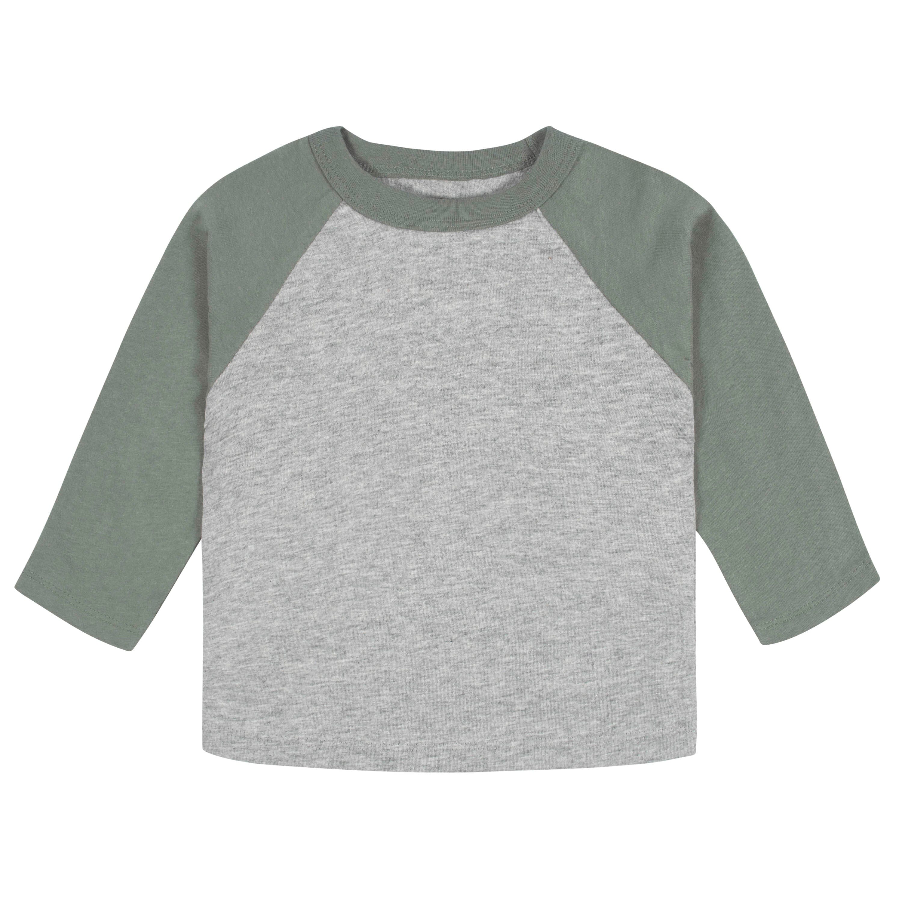 3-Pack Baby Boys Color Me Camo Long Sleeve Baseball Tees, 0-3M - Image 6