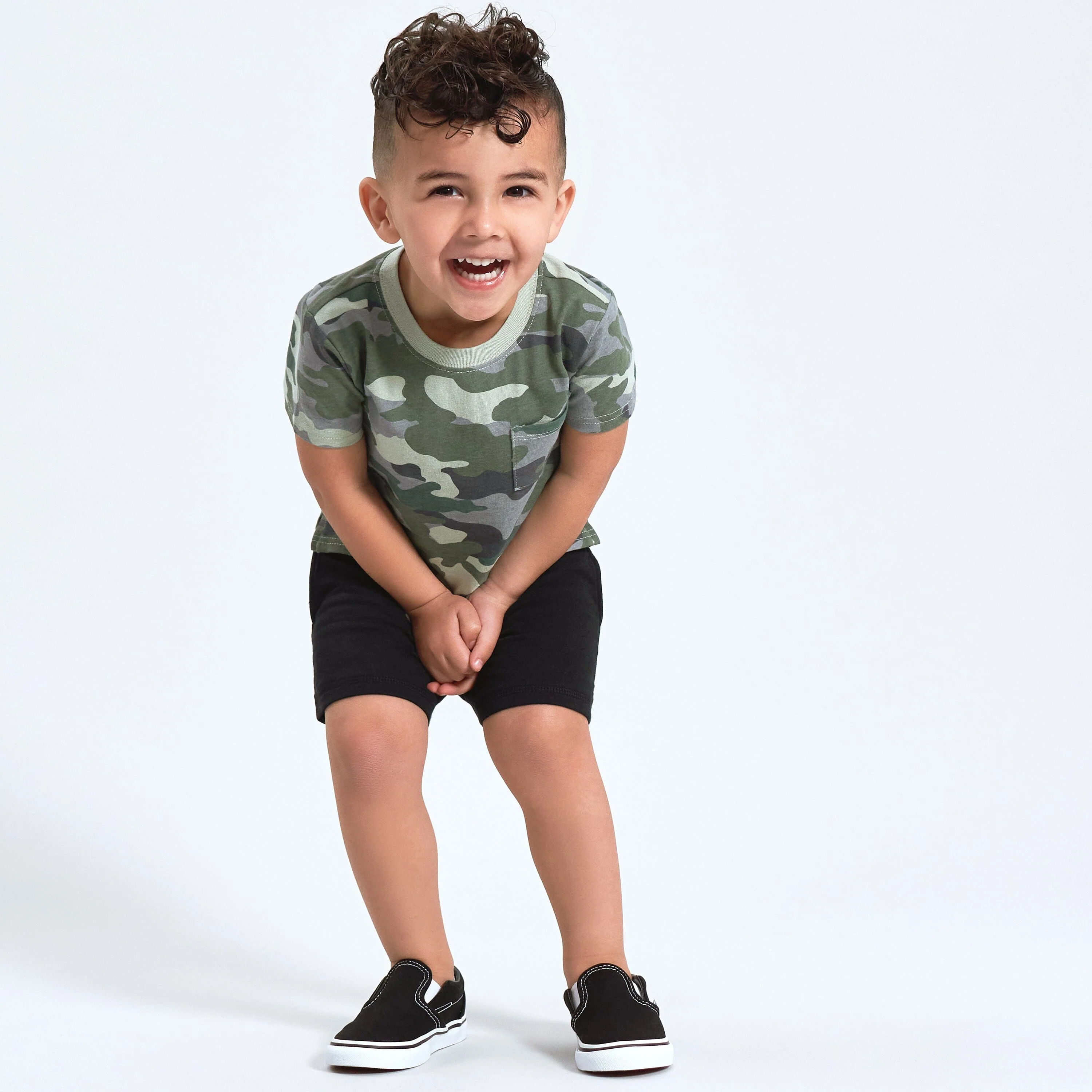 3-Pack Baby & Toddler Boys Color Me Camo Short Sleeve Pocket Tees - Image 3