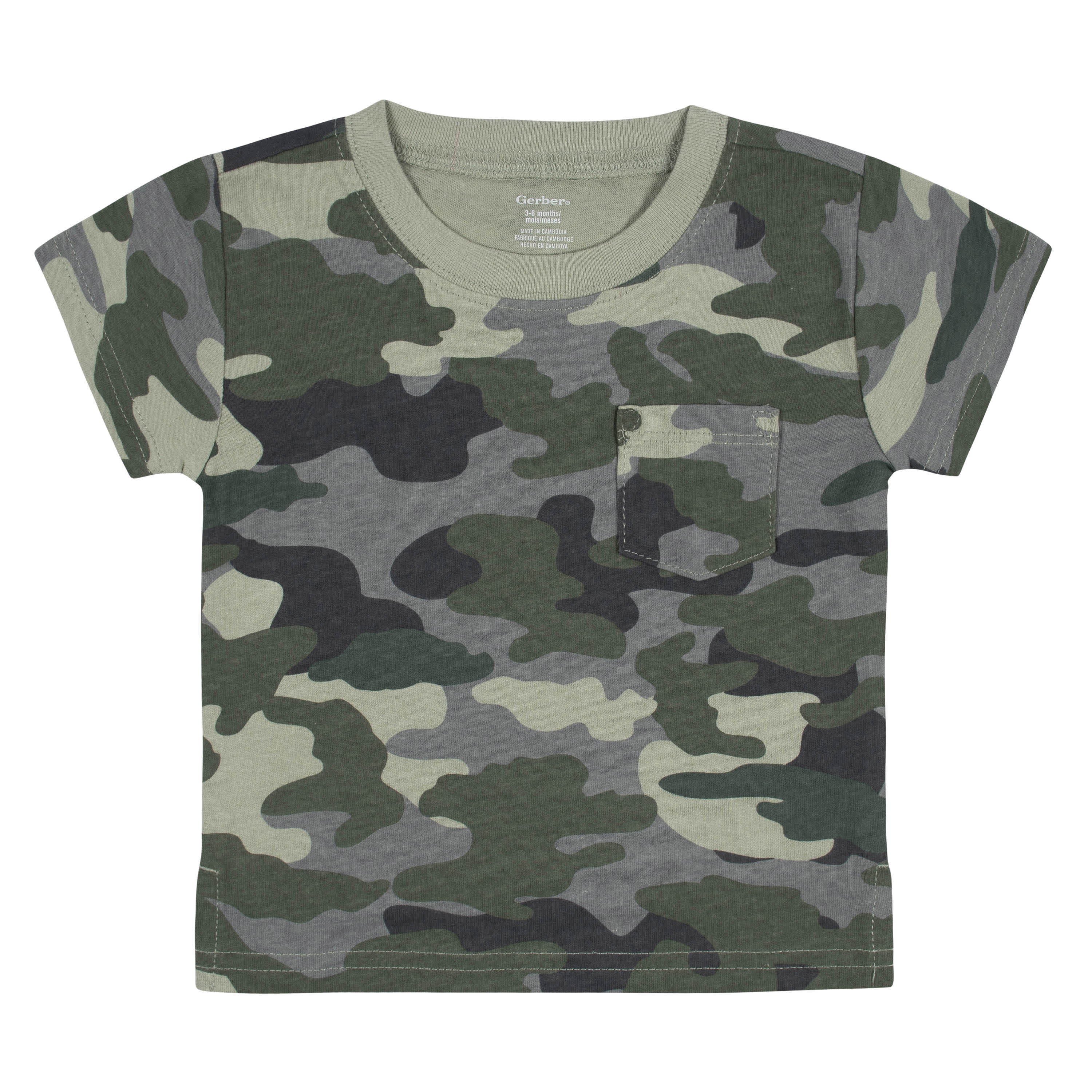 3-Pack Baby & Toddler Boys Color Me Camo Short Sleeve Pocket Tees - Image 4