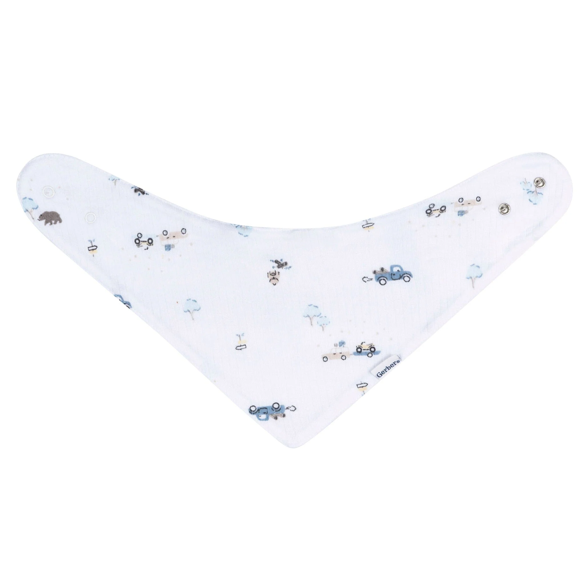 3-Pack Baby Boys Road Trip Bandana Bib - Image 6