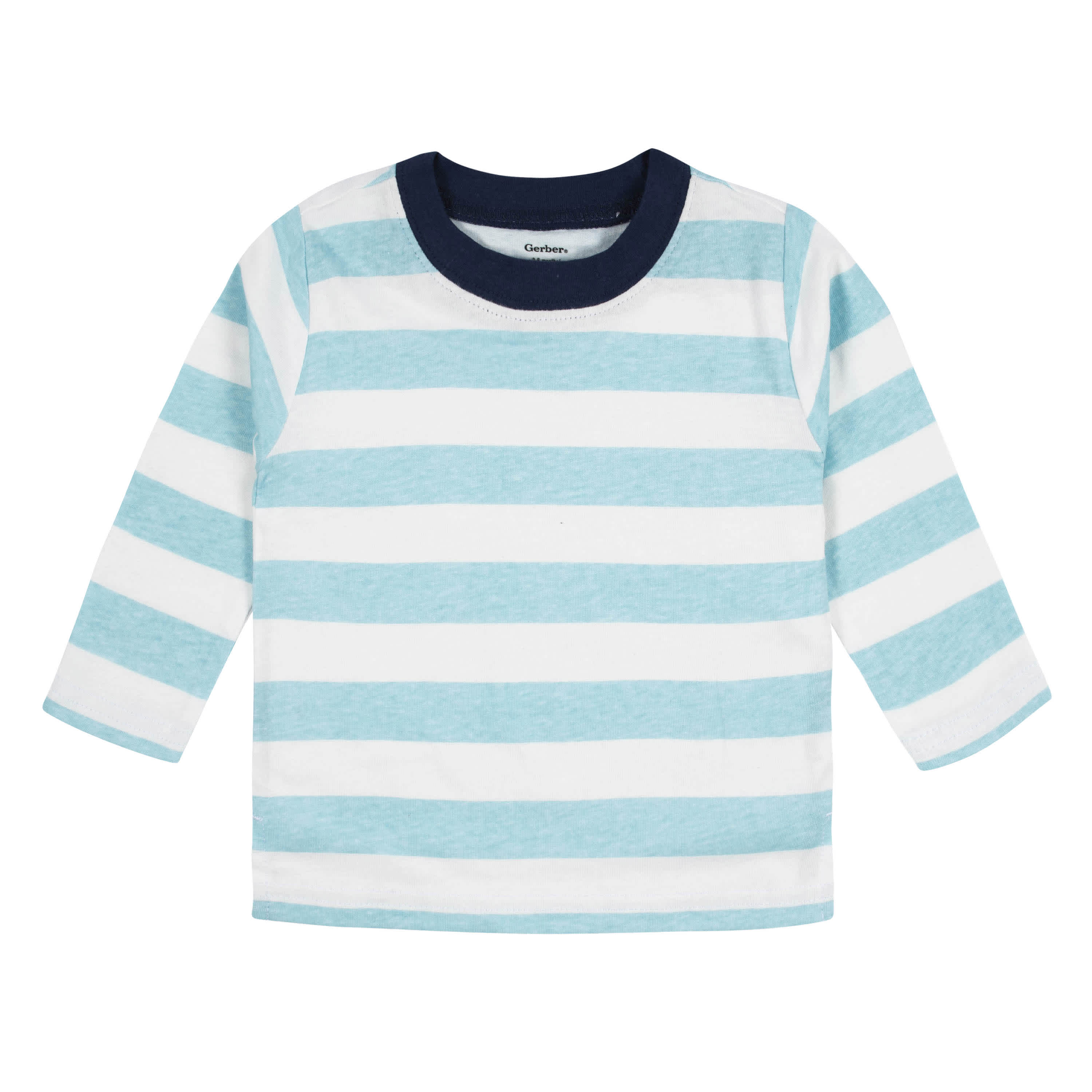 3-Pack Baby Boys Royal Blues Long Sleeve Pocket Tees, 0-3M - Image 8