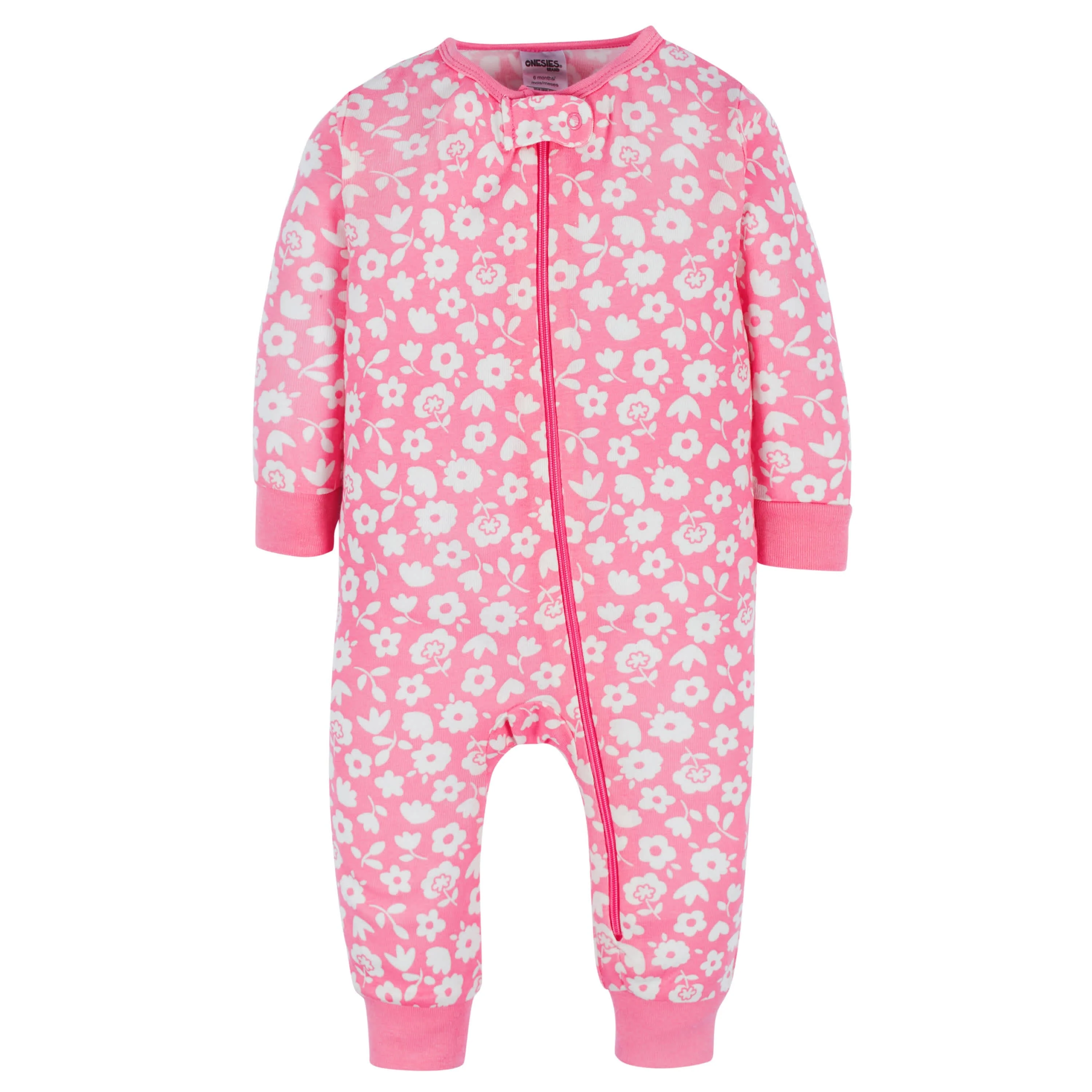Baby & Toddler Girls 3-Pack Floral Fox Snug Fit Footless Pajamas - Image 7