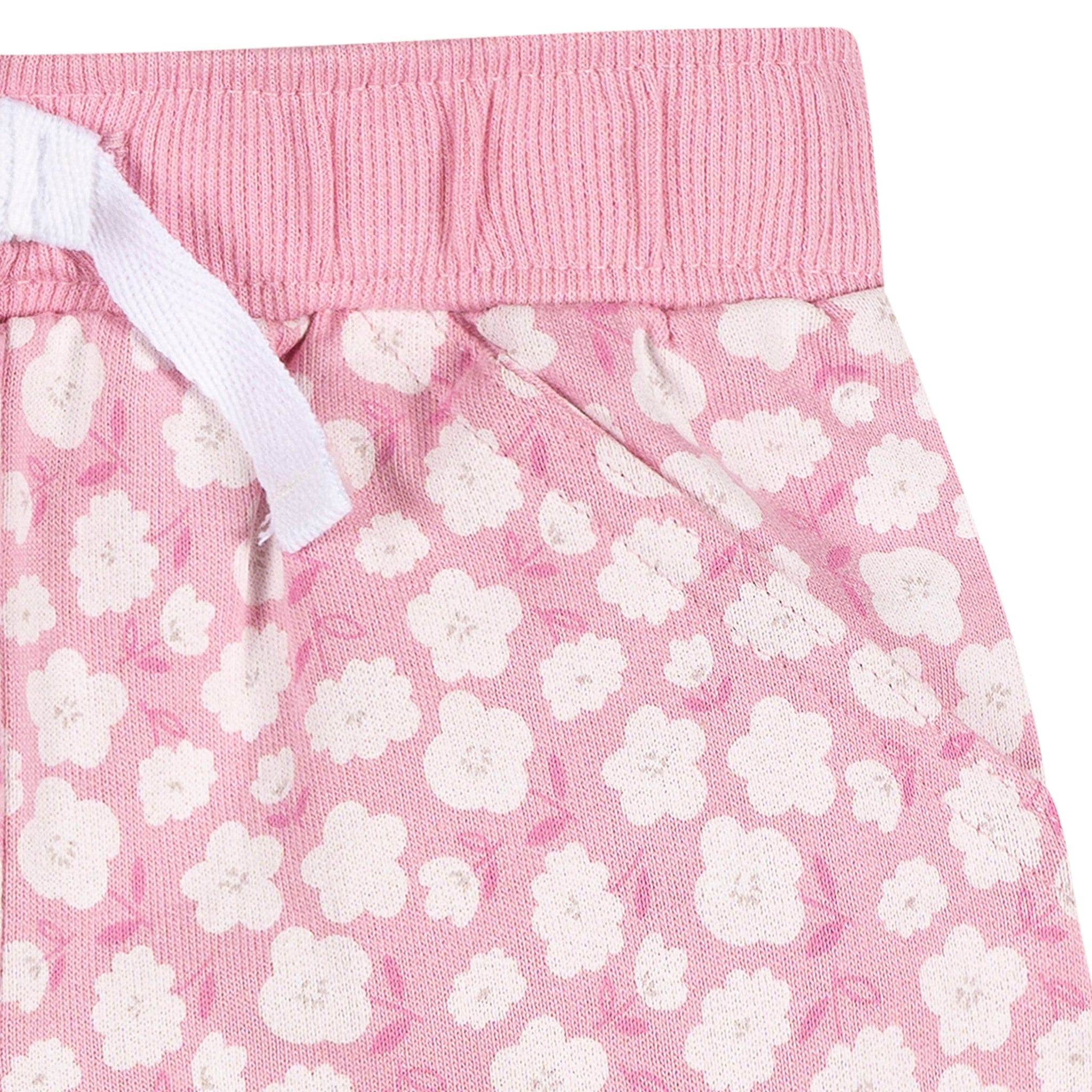 3-Piece Baby & Toddler Girls Ice Cream Knit Shorts - Image 4