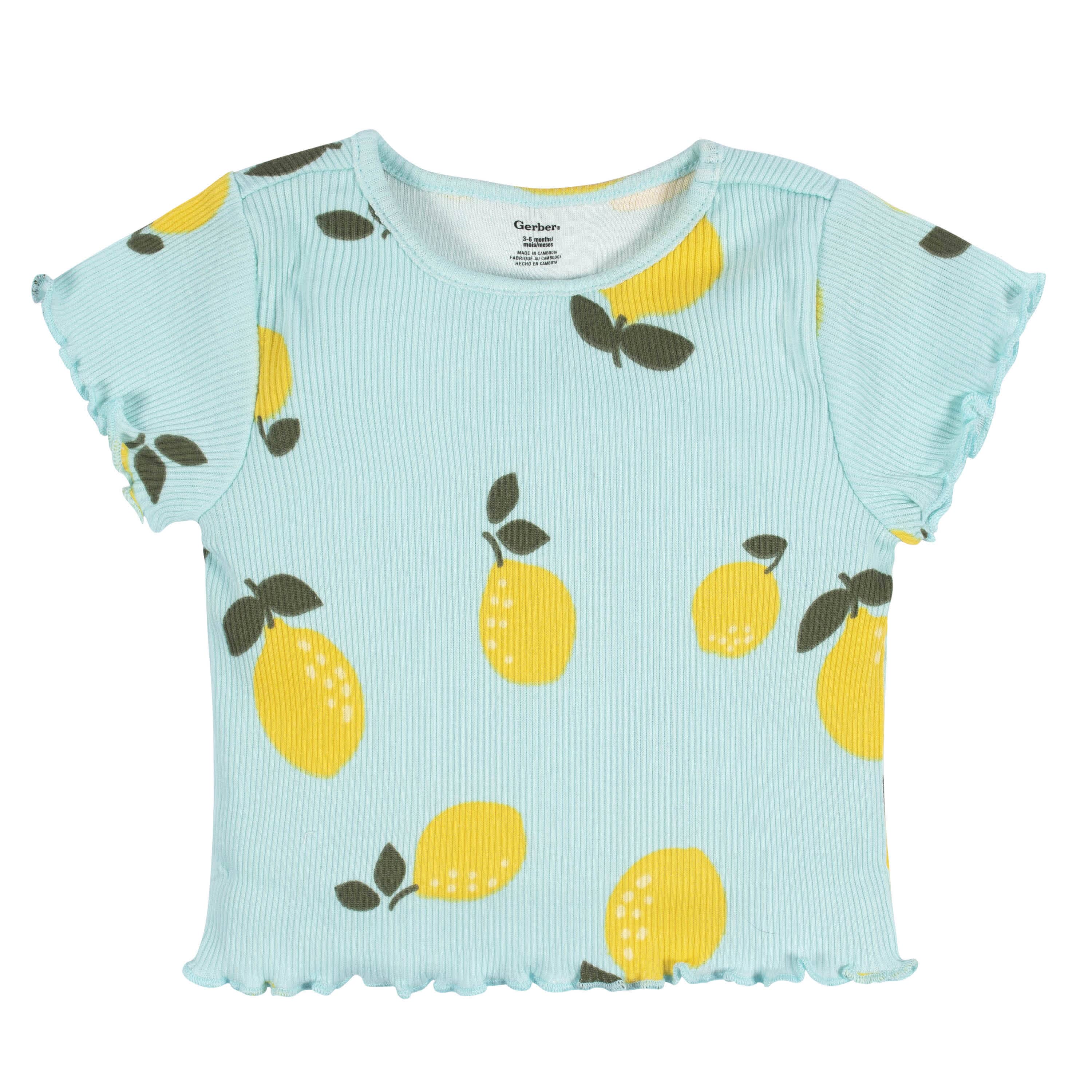 3-Pack Baby & Toddler Girls Picnic Day Dreams Short Sleeve Tees - Image 6