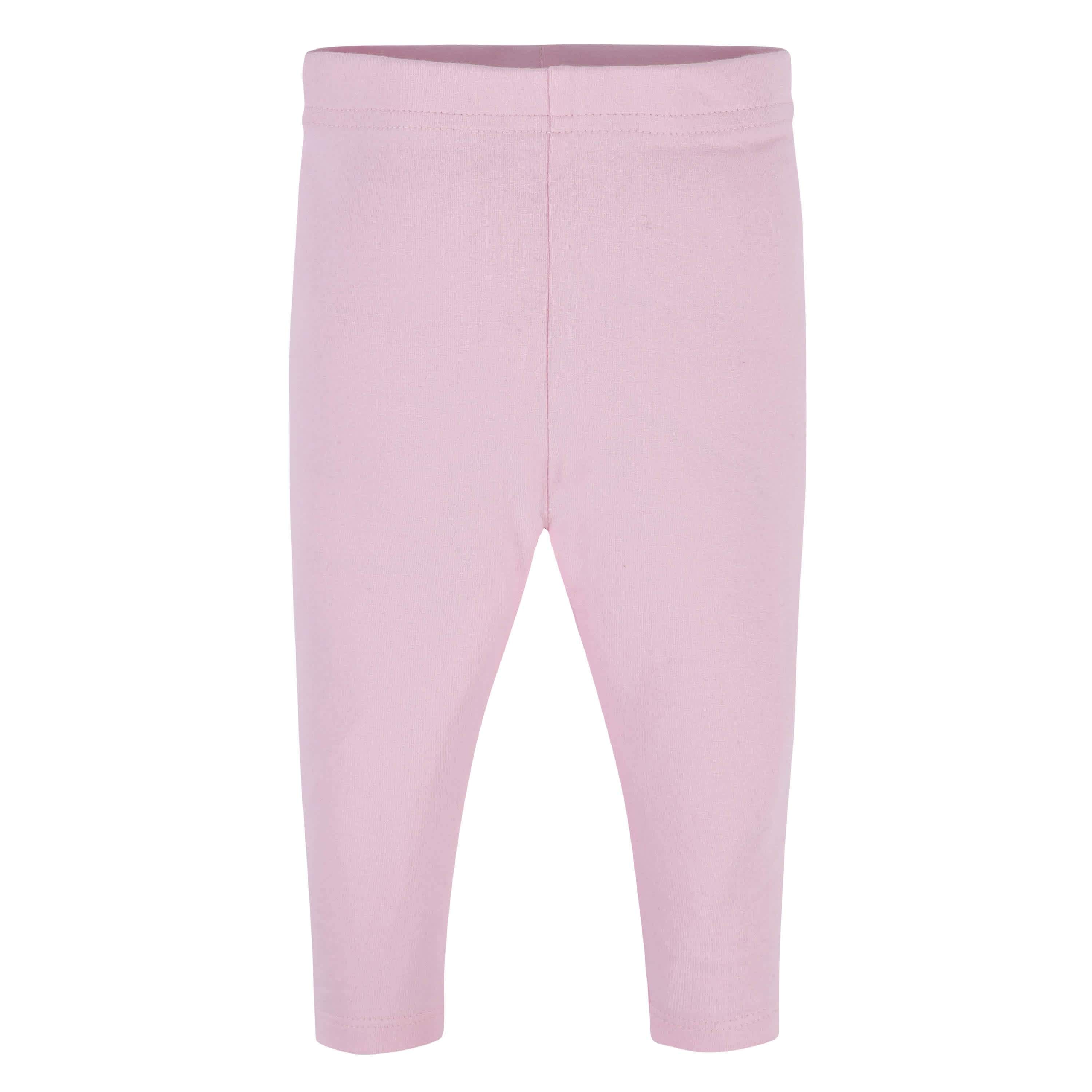 3-Pack Baby & Toddler Girls Pink & Black Premium Leggings - Image 3