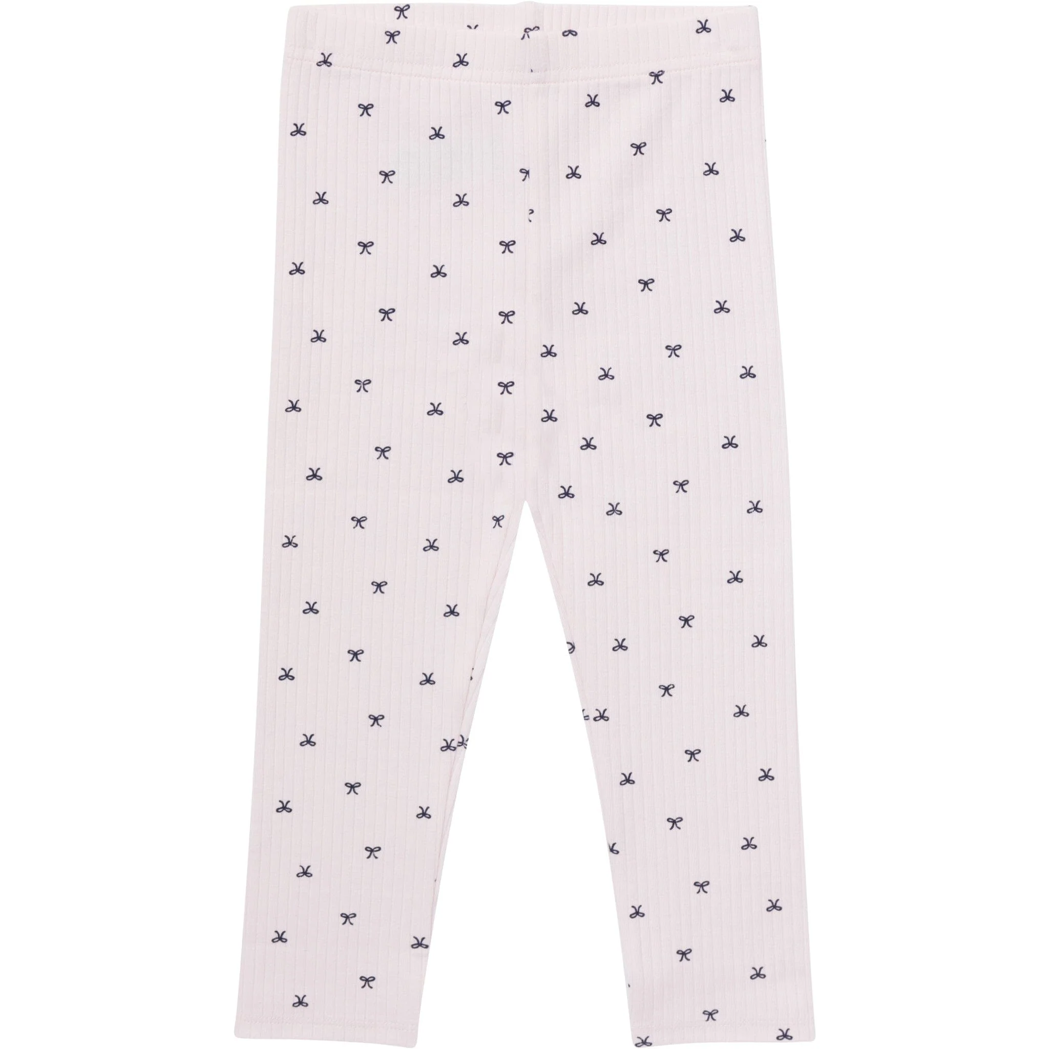 3-Pack Baby & Toddler Girls Pink Bows, Blue & Purple Ribbed Leggings - Image 2