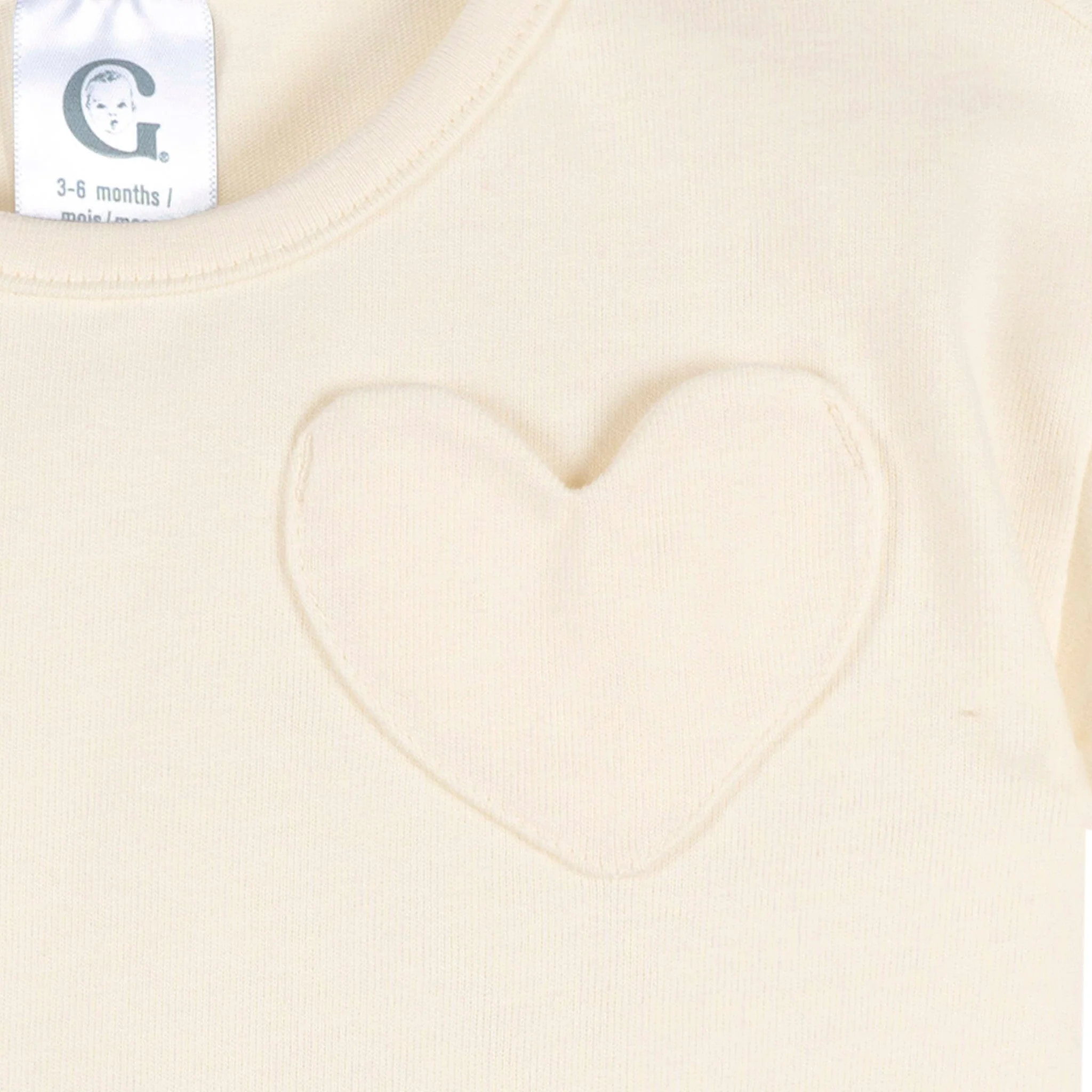 3-Pack Baby & Toddler Girls Ivory, Black, and Pink Short Sleeve Shirts - Image 3