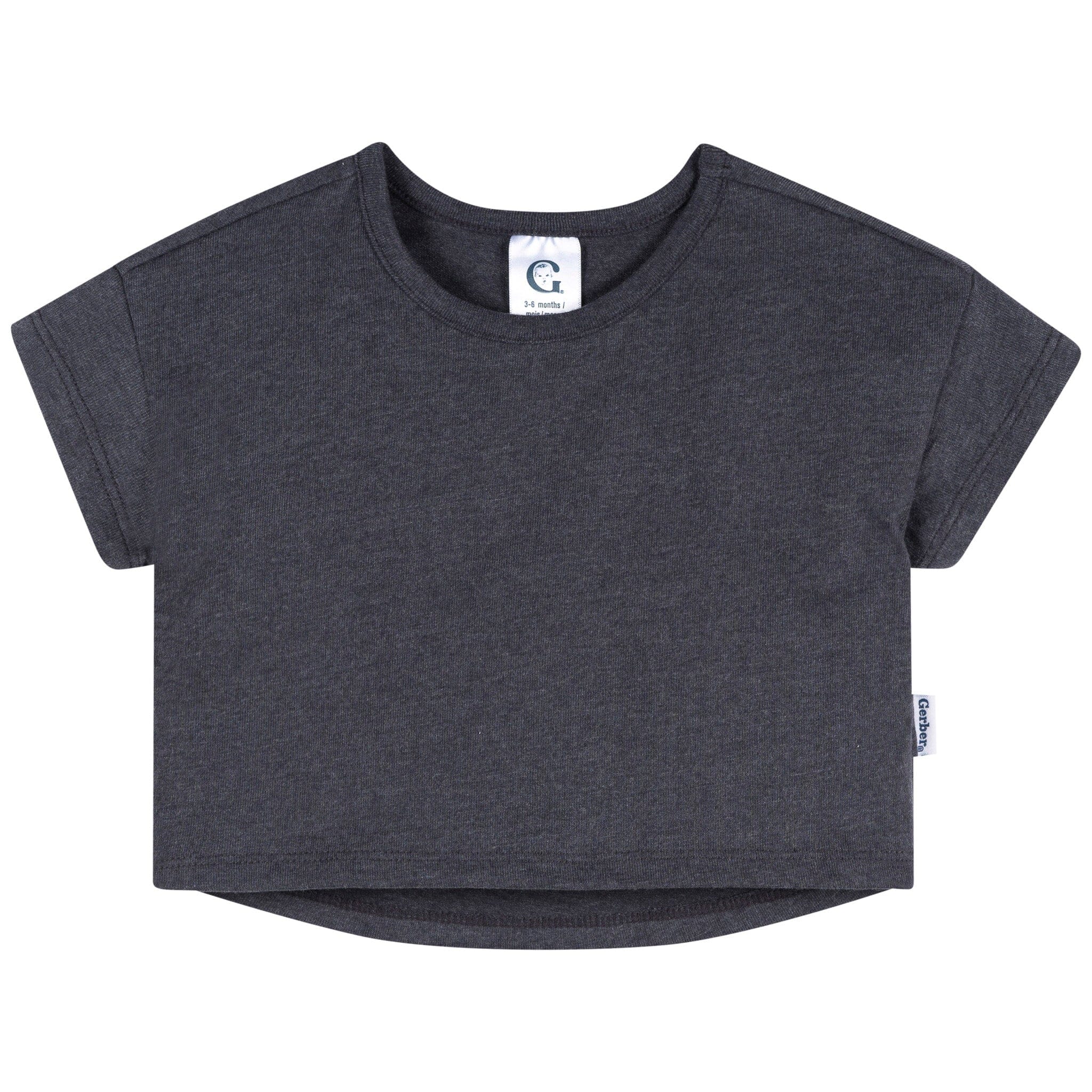 3-Pack Baby & Toddler Girls Ivory, Black, and Pink Short Sleeve Shirts - Image 4