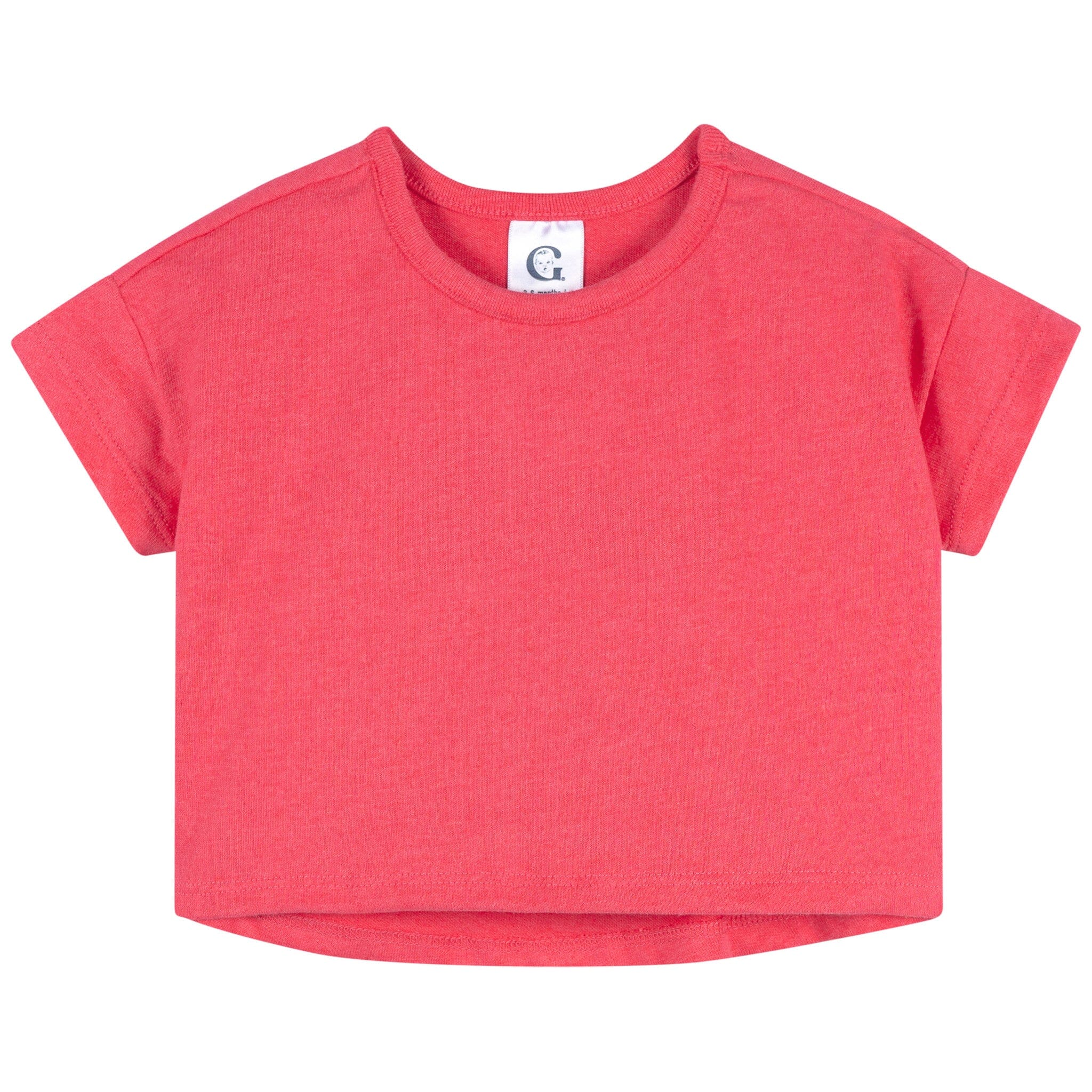 3-Pack Baby & Toddler Girls Ivory, Black, and Pink Short Sleeve Shirts - Image 5