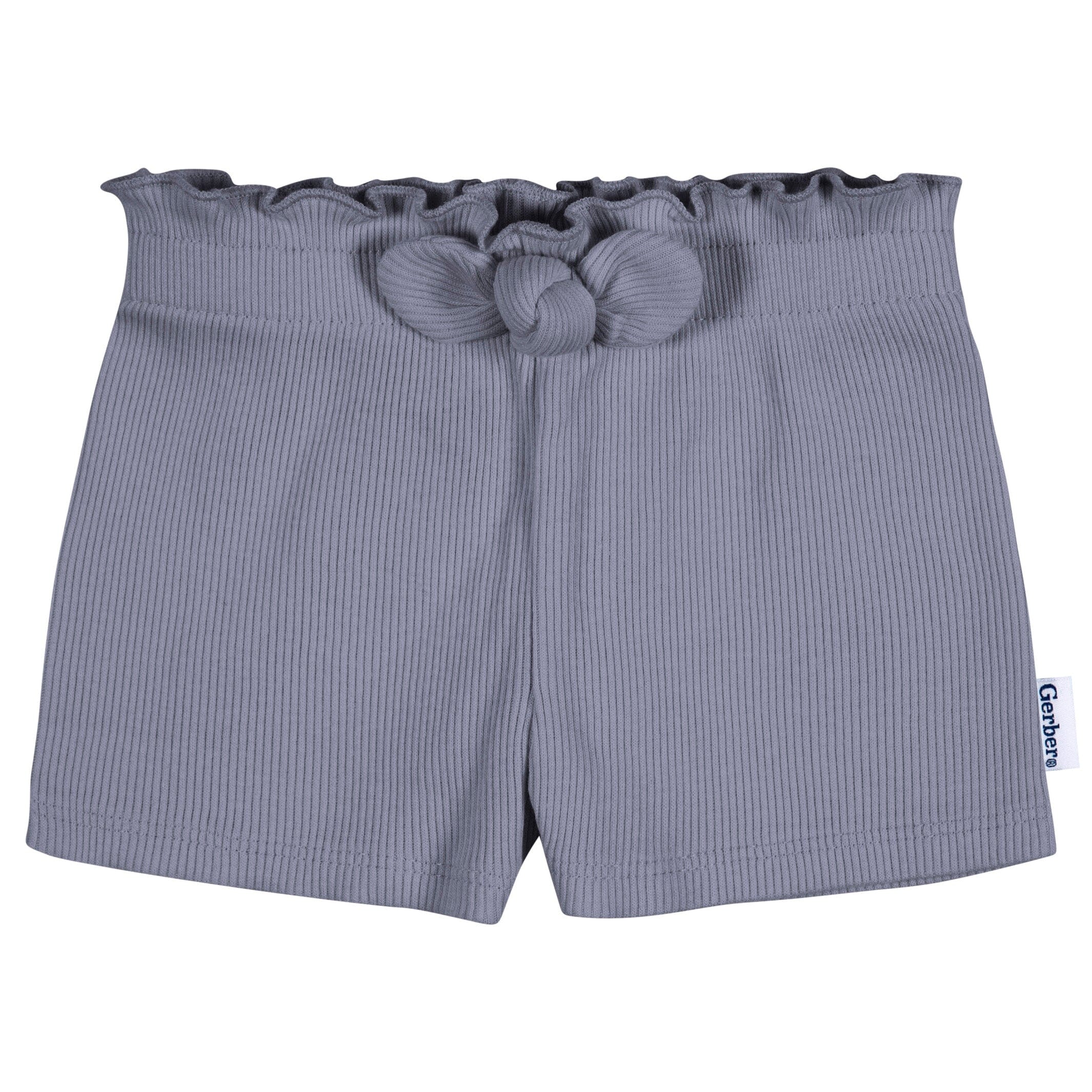 3-Pack Baby & Toddler Girls Blue & Pinks Pull-On Knit Shorts - Image 2