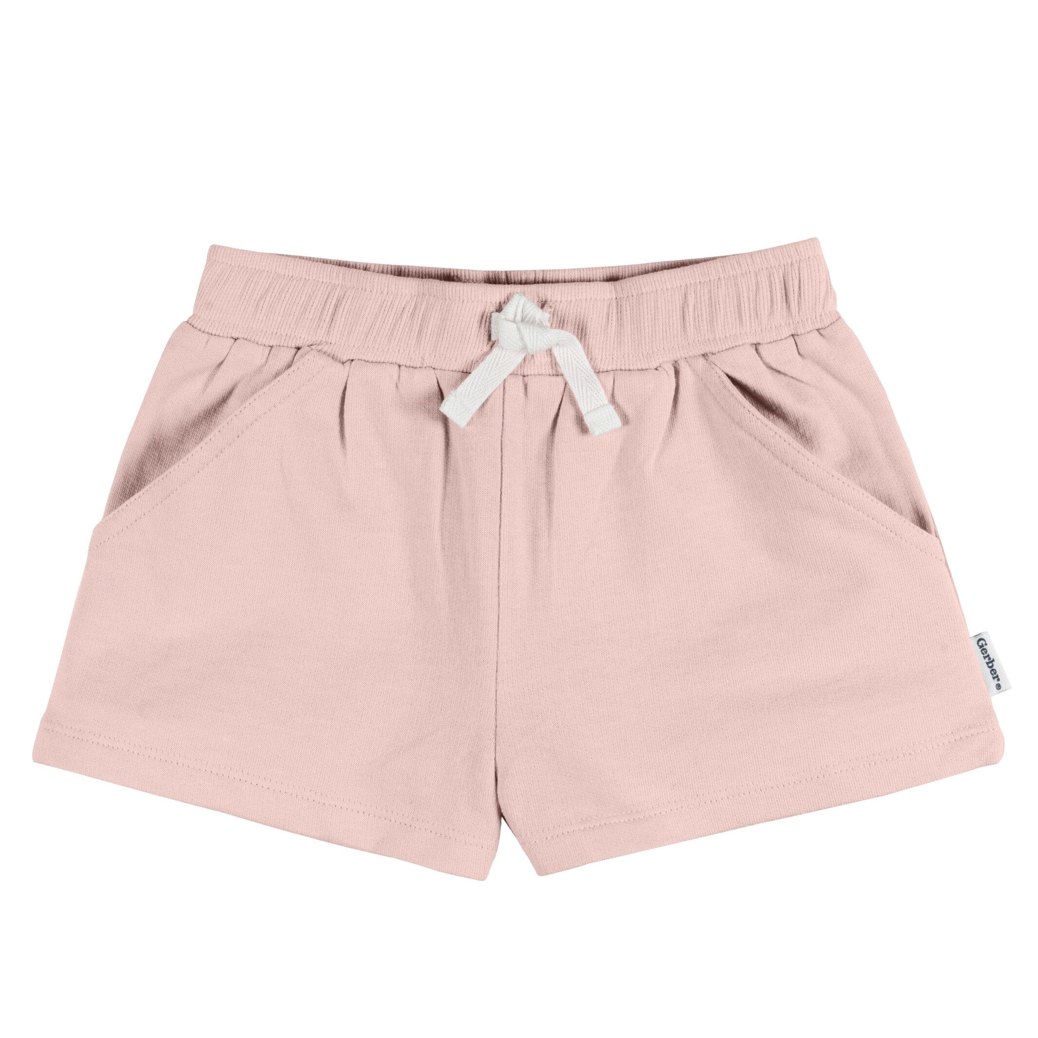 3-Pack Baby & Toddler Girls Navy, White, & Pink Knit Shorts - Image 6
