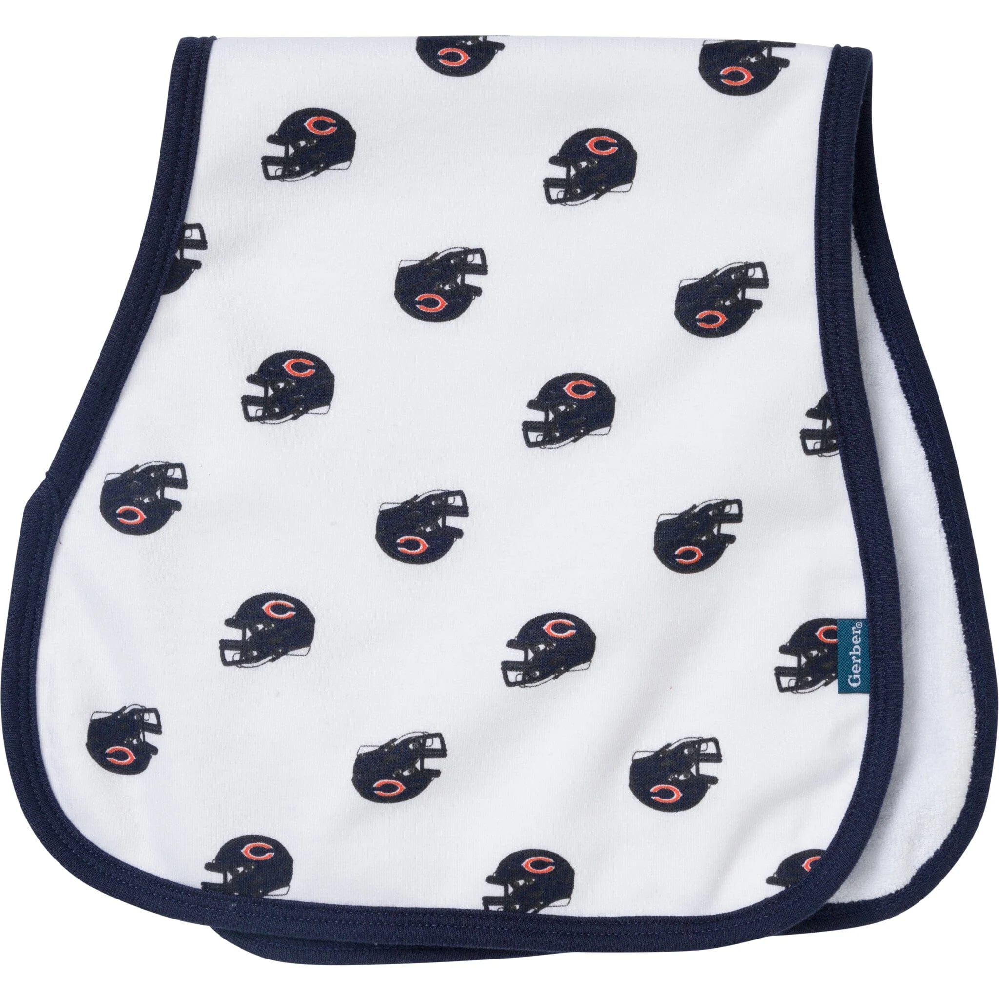 3-Piece Baby Chicago Bears Bibs and Burp Cloth Set - Image 4