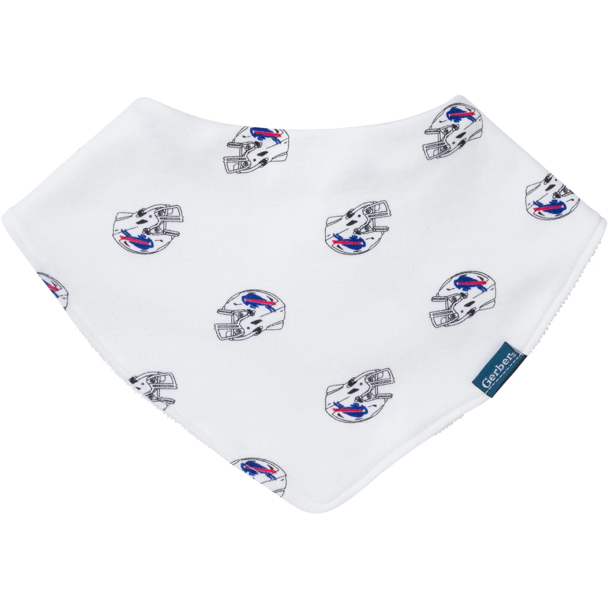 3-Piece Baby Buffalo Bills Bibs and Burp Cloth Set - Image 3