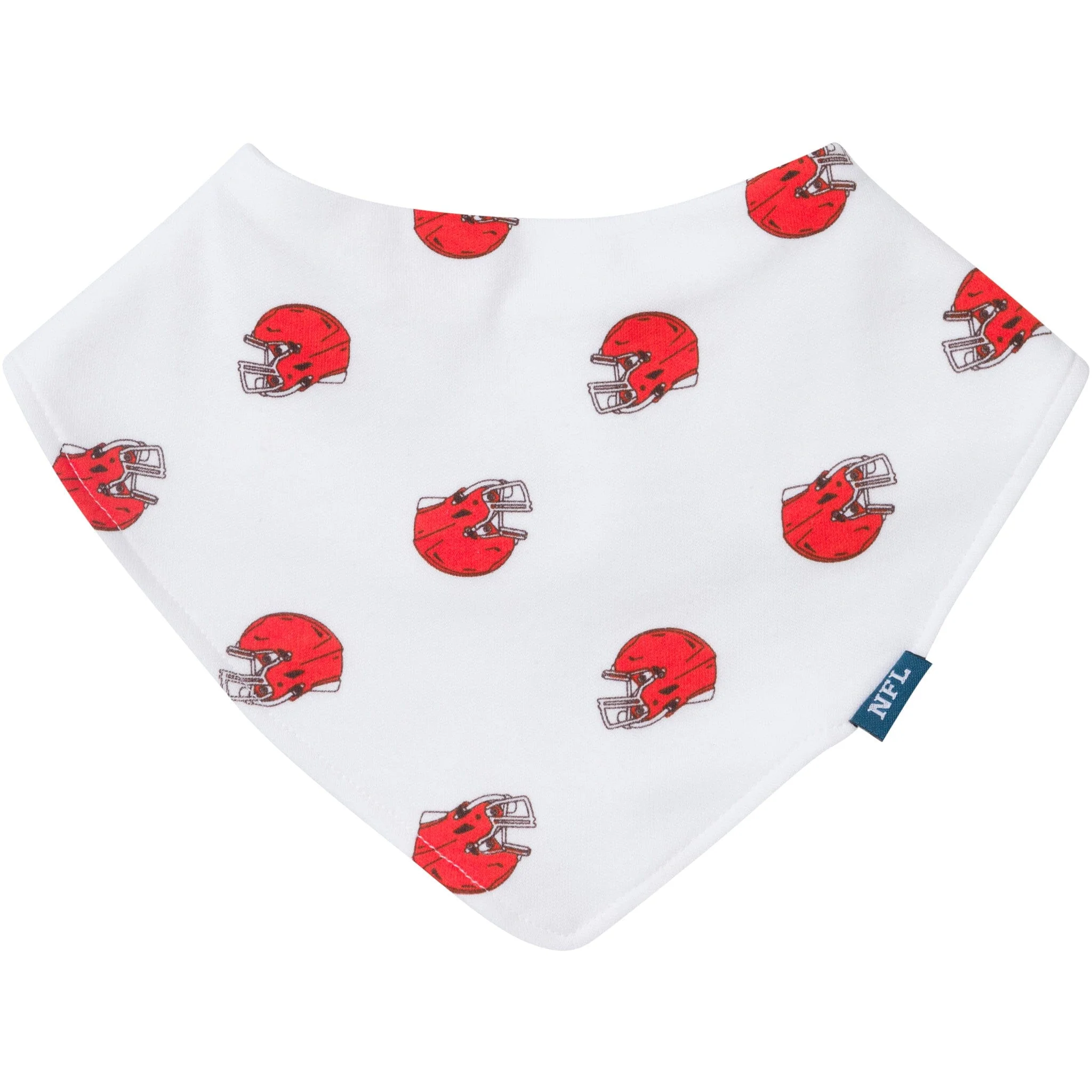 3-Piece Baby Cleveland Browns Bibs and Burp Cloth Set - Image 3