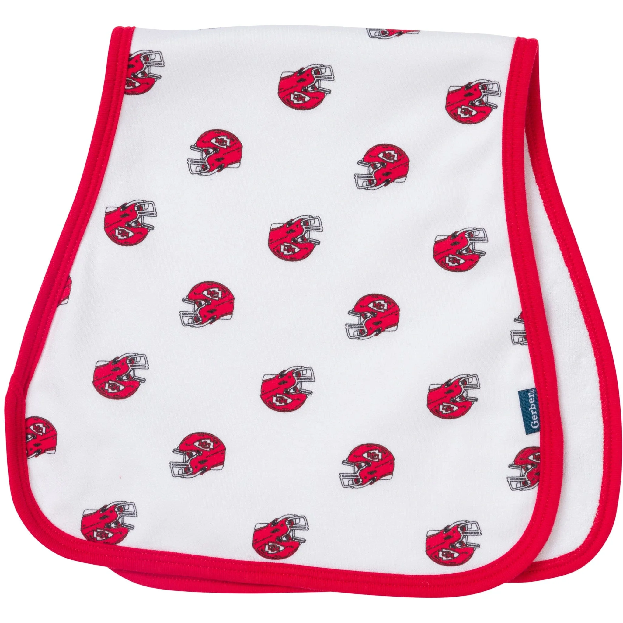 3-Piece Baby Kansas City Chiefs Bibs and Burp Cloth Set - Image 4