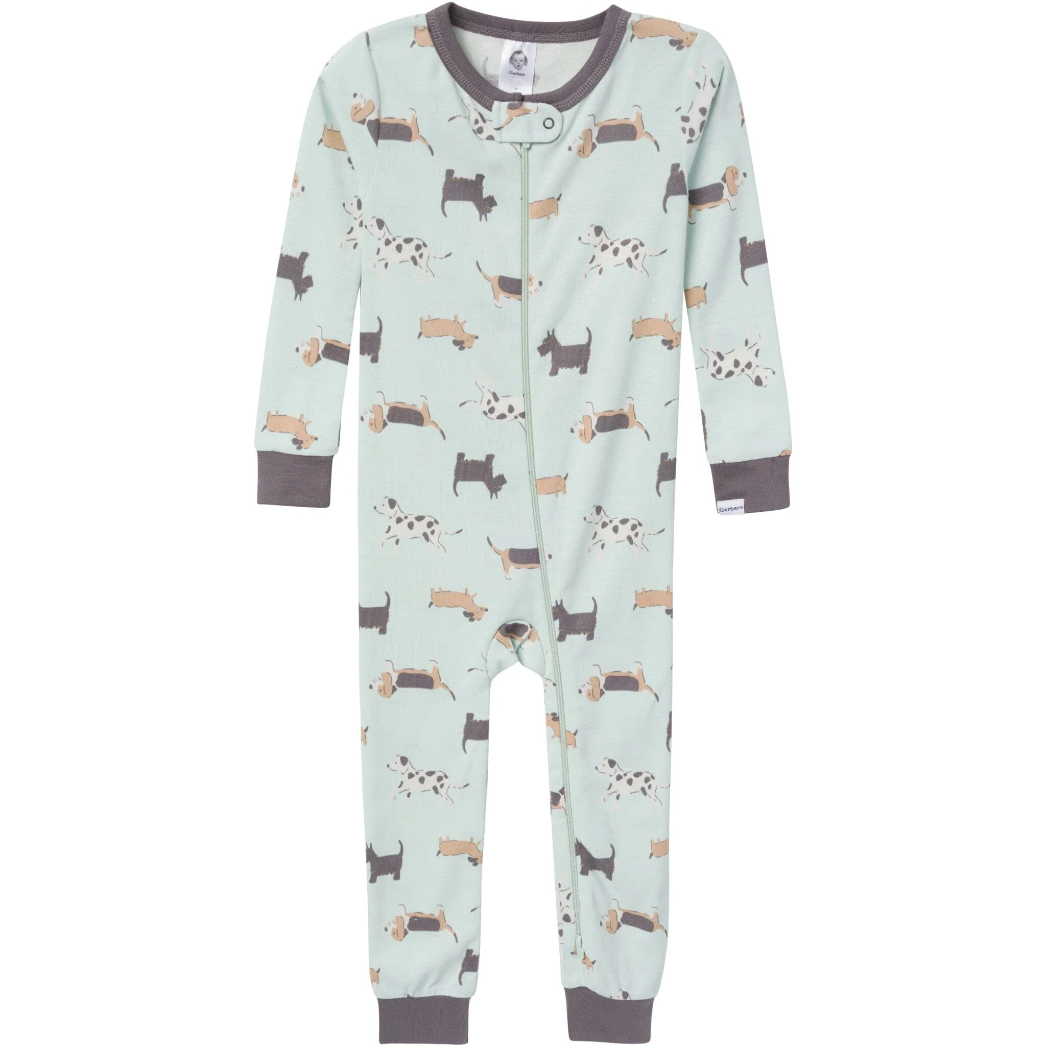 3-Pack Baby & Toddler Neutral Dog Snug Fit Footless Pajamas - Image 2