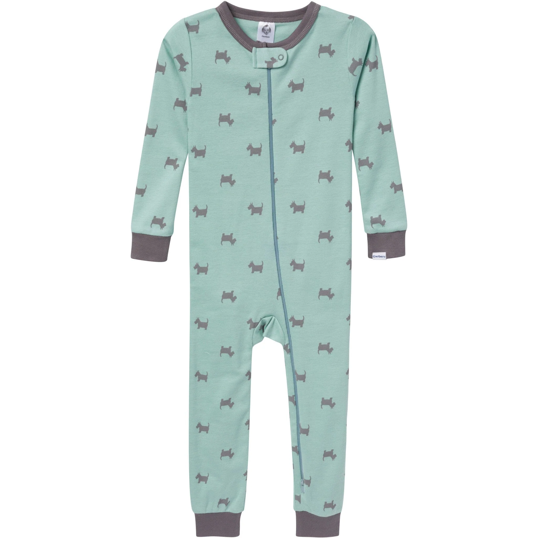 3-Pack Baby & Toddler Neutral Dog Snug Fit Footless Pajamas - Image 6