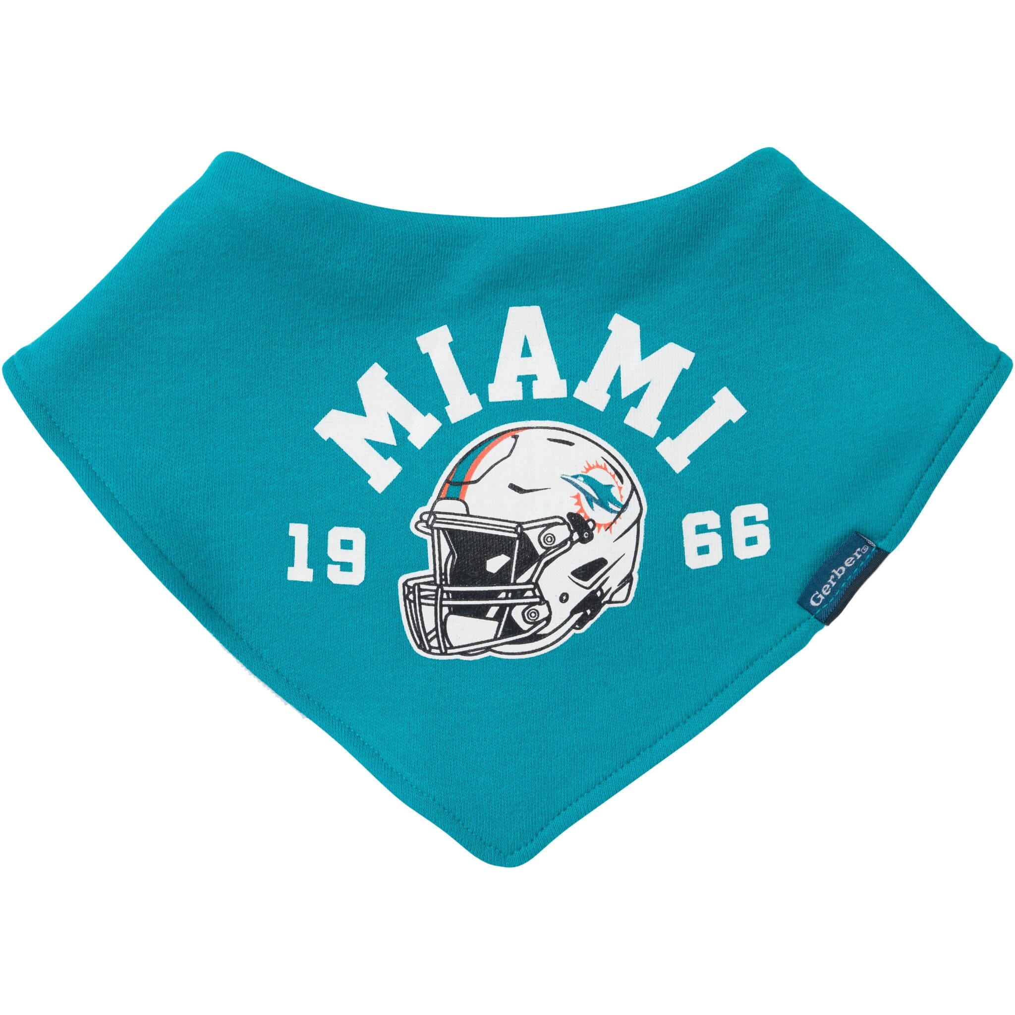 3-Piece Baby Miami Dolphins Bibs and Burp Cloth Set - Image 2