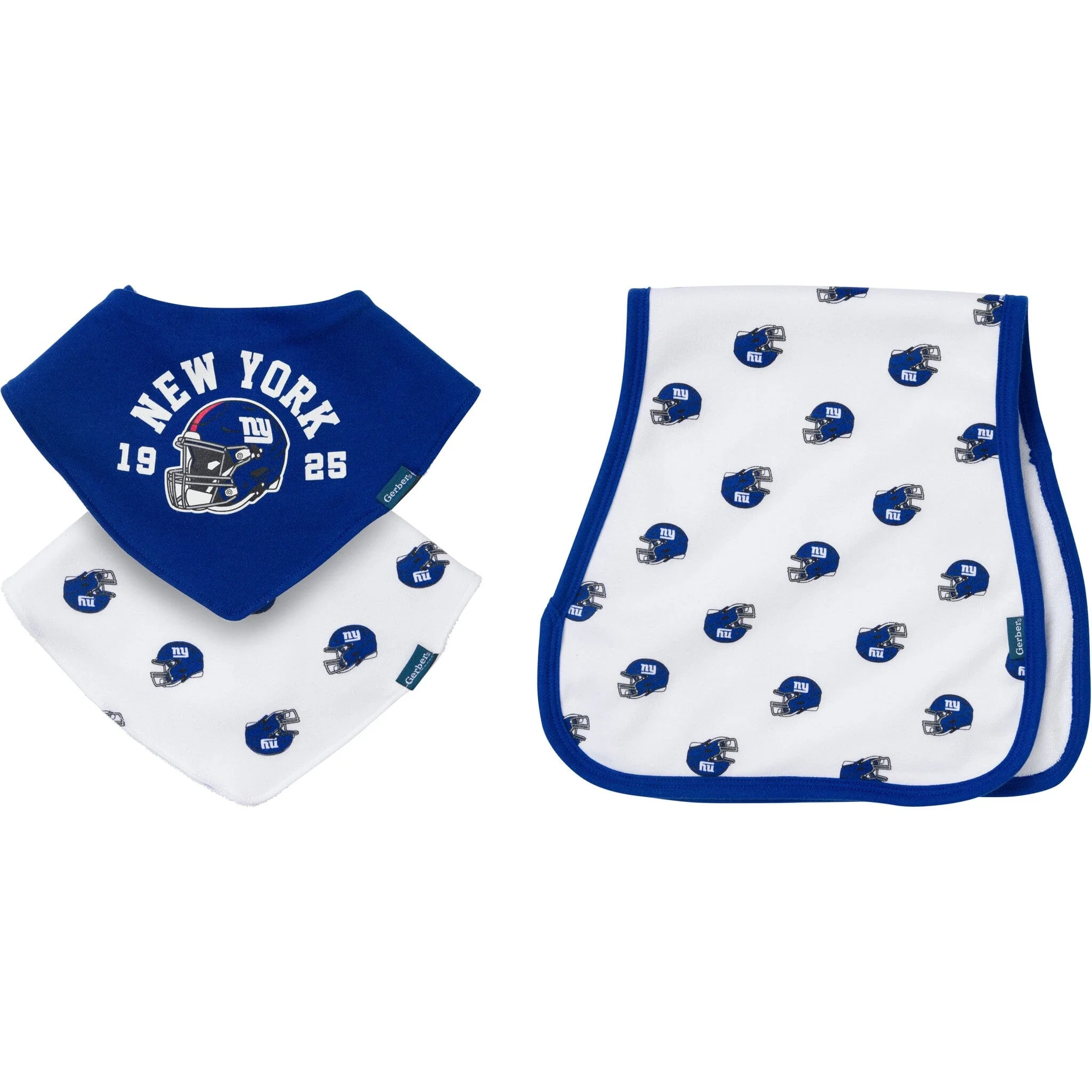 3-Piece Baby New York Giants Bibs and Burp Cloth Set