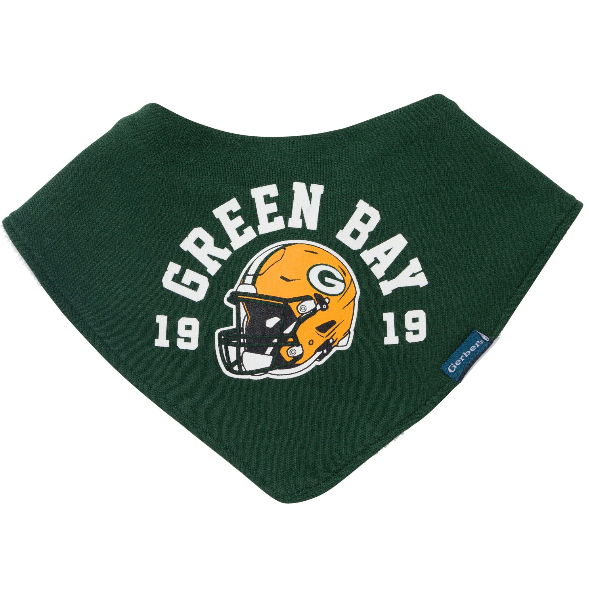 3-Piece Baby Green Bay Packers Bibs and Burp Cloth Set - Image 2