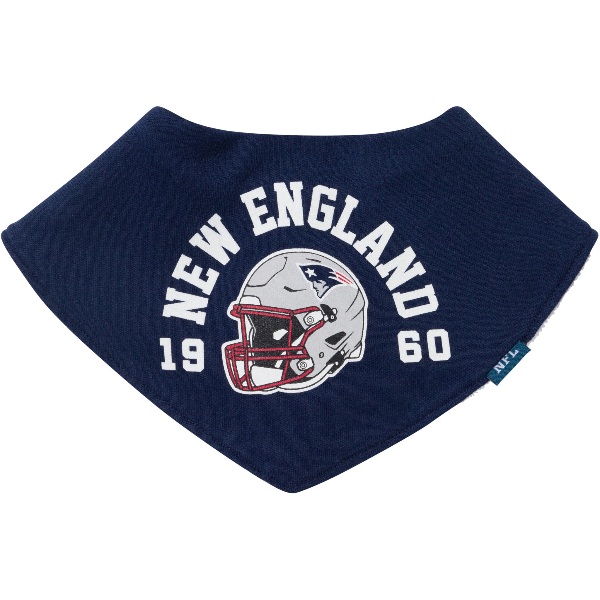 3-Piece Baby New England Patriots Bibs and Burp Cloth Set - Image 2