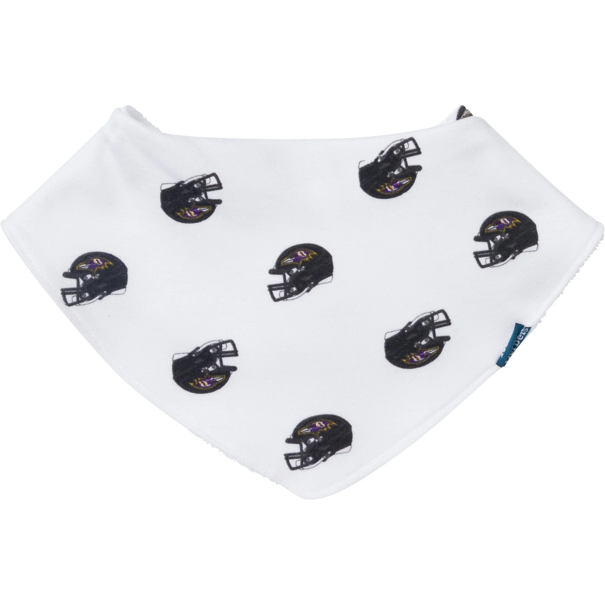 3-Piece Baby Baltimore Ravens Bibs and Burp Cloth Set - Image 3