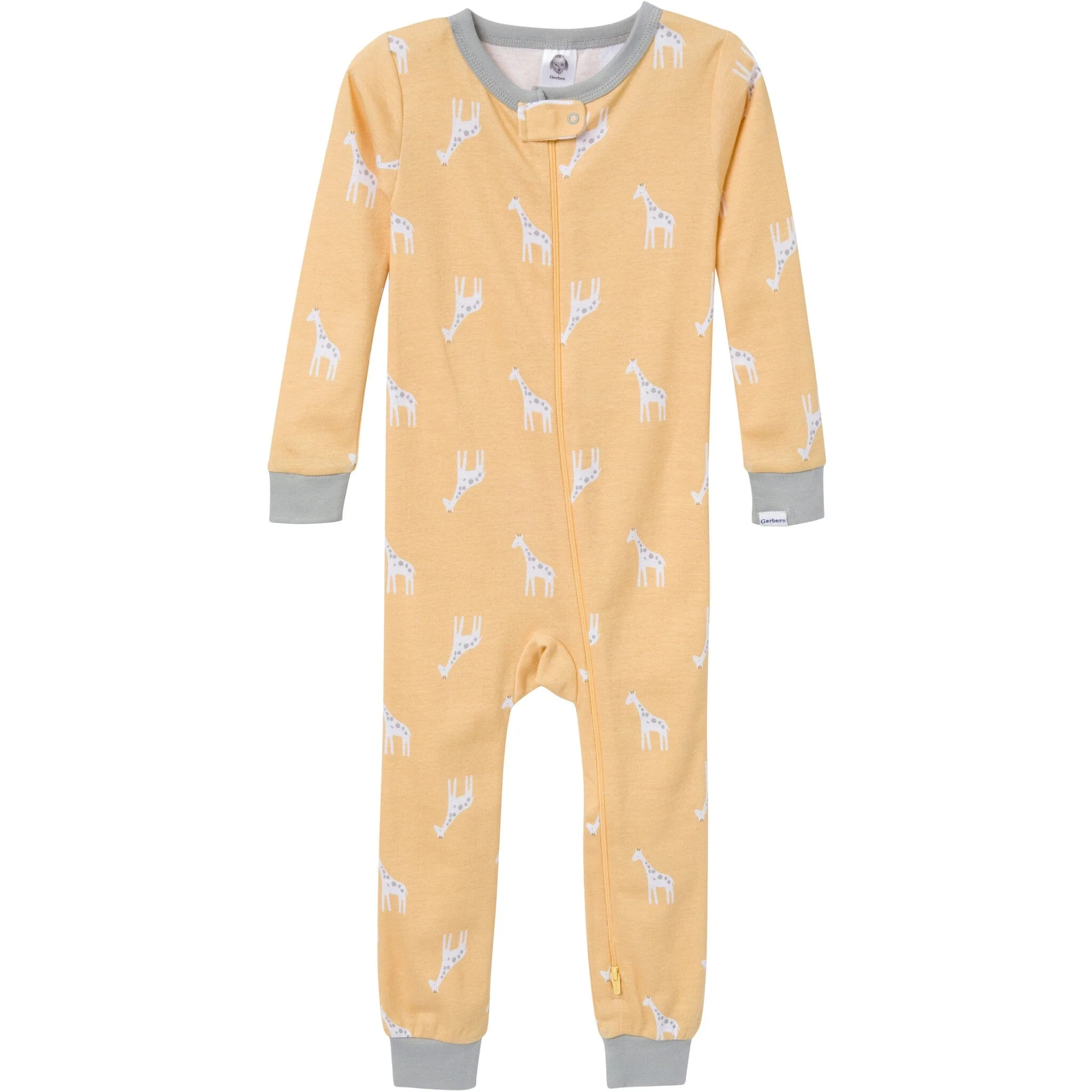 3-Pack Baby & Toddler Neutral Safari Snug Fit Footless Pajamas - Image 6