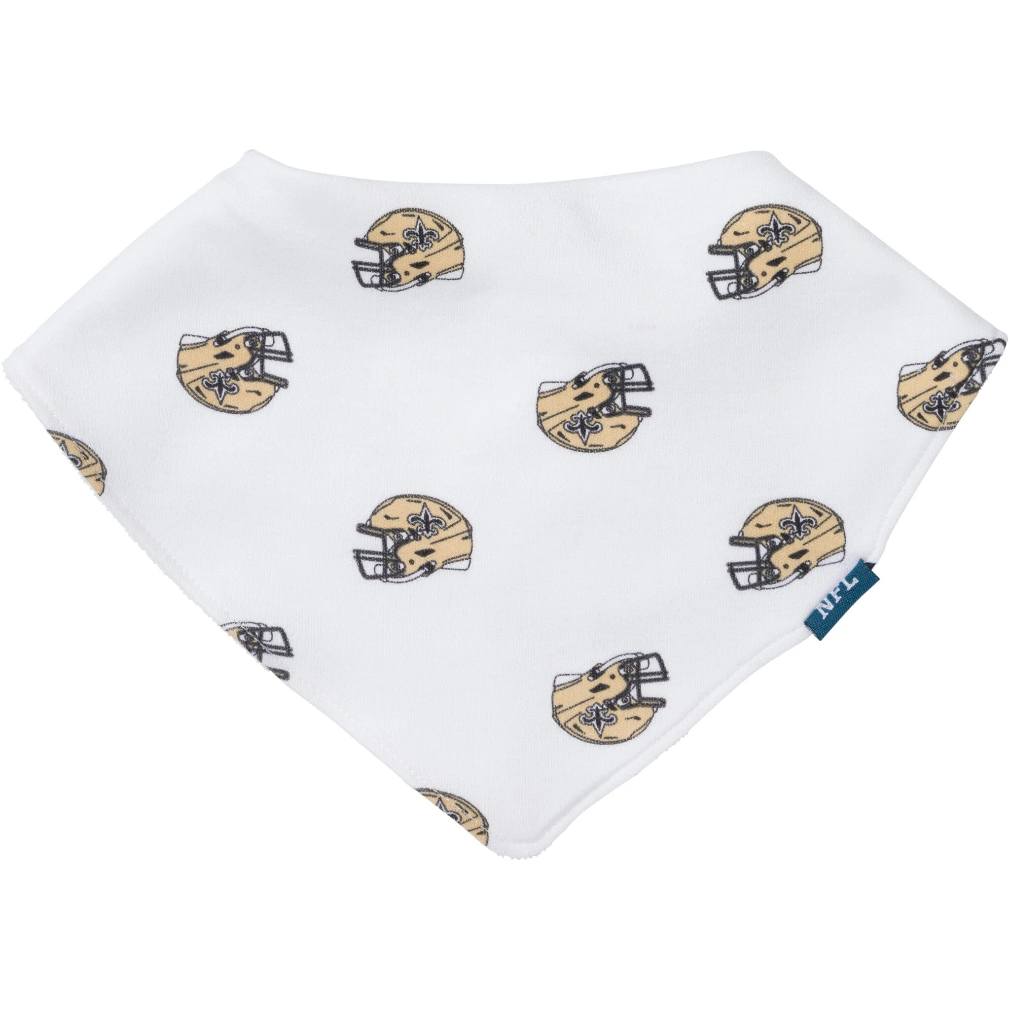 3-Piece Baby New Orleans Saints Bibs and Burp Cloth Set - Image 3
