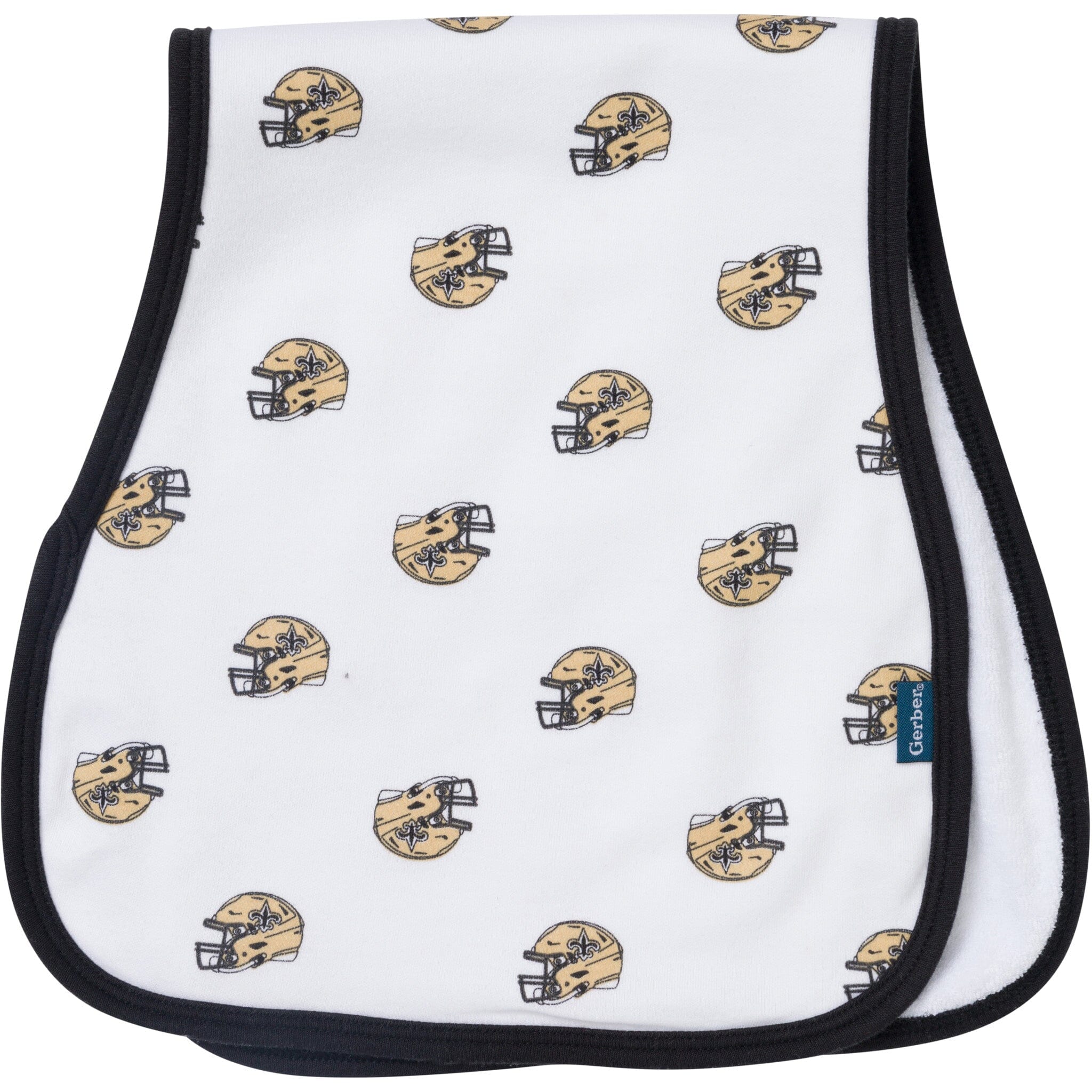 3-Piece Baby New Orleans Saints Bibs and Burp Cloth Set - Image 4