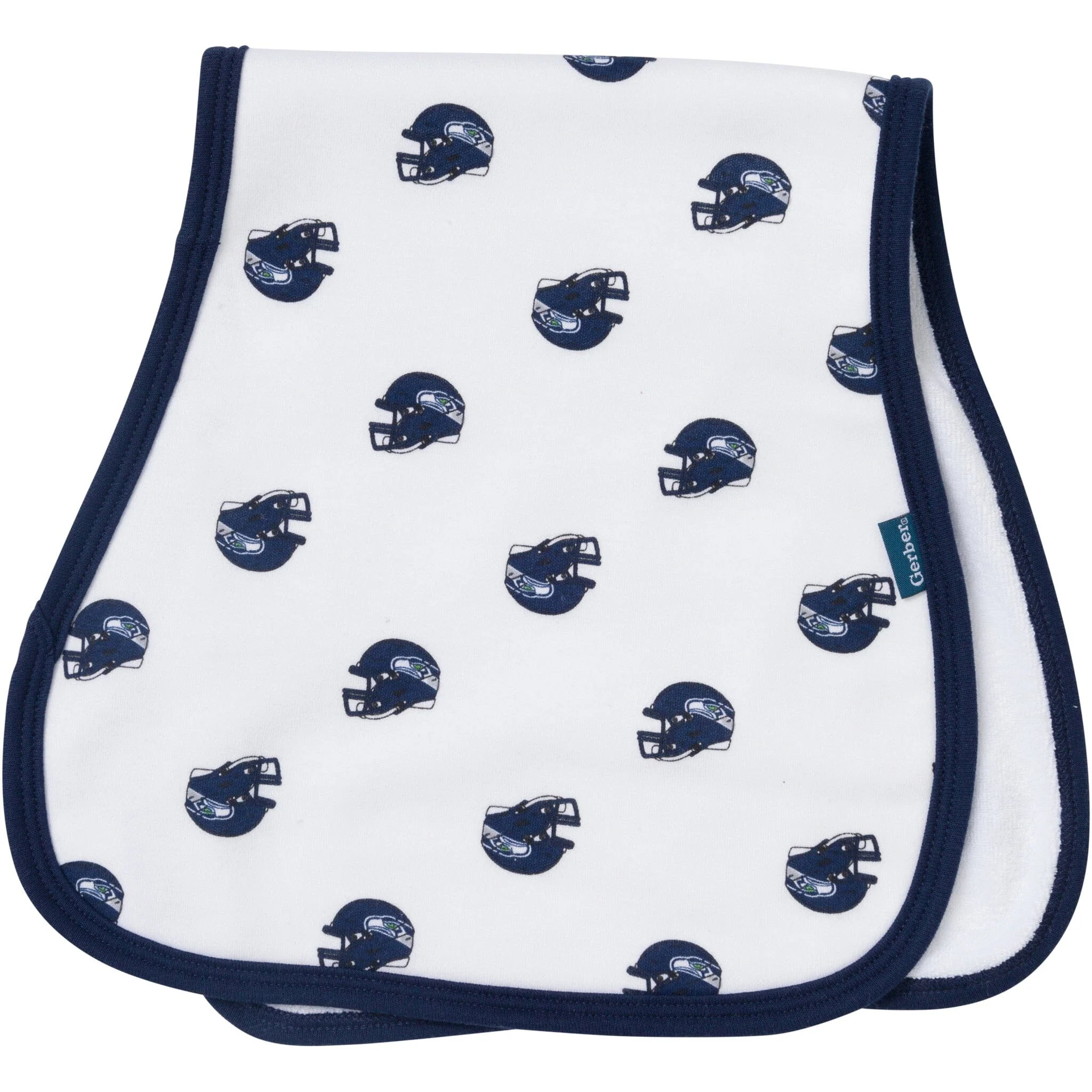 3-Piece Baby Seattle Seahawks Bibs and Burp Cloth Set - Image 4