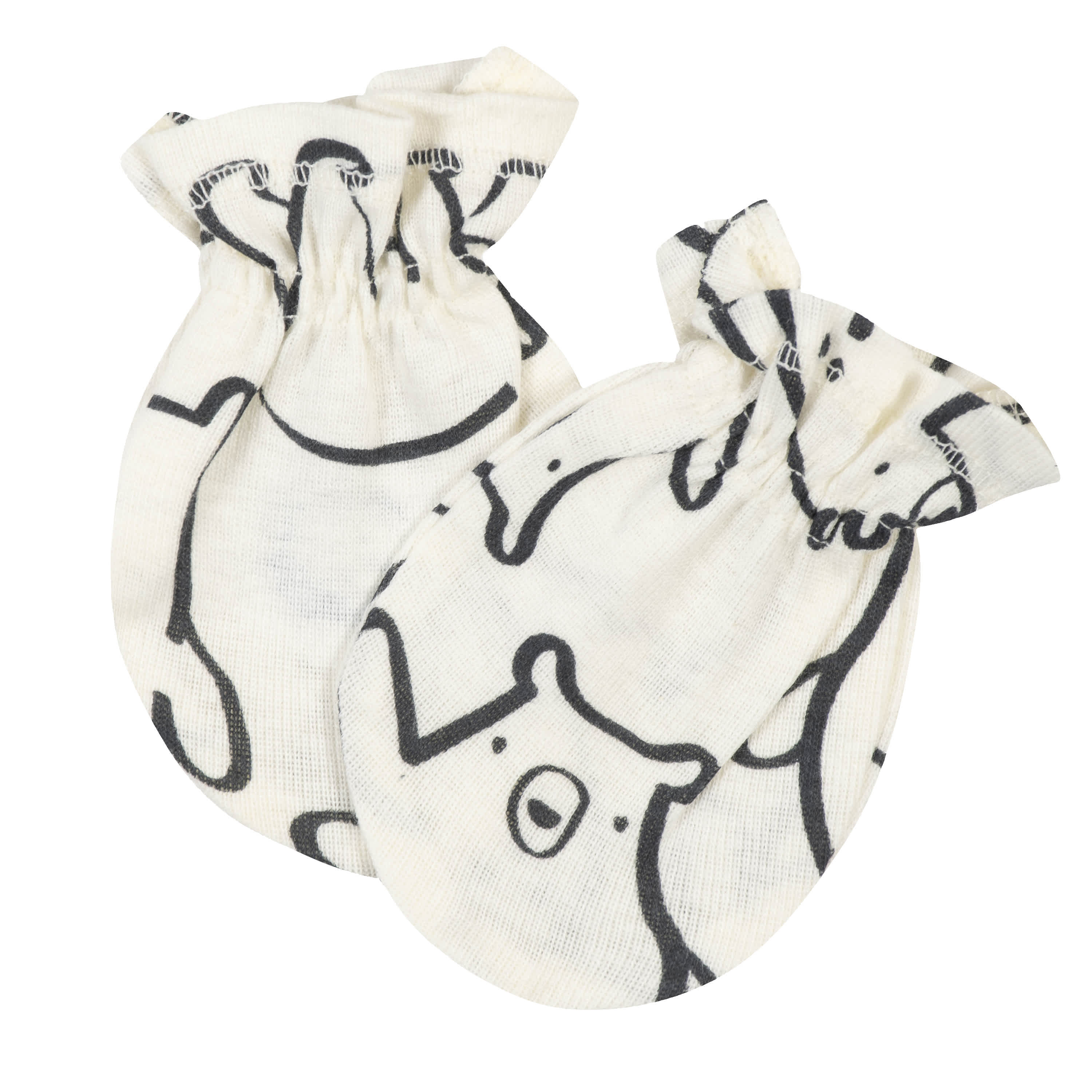 3-Pack Baby Boys Bear No Scratch Mittens - Image 2