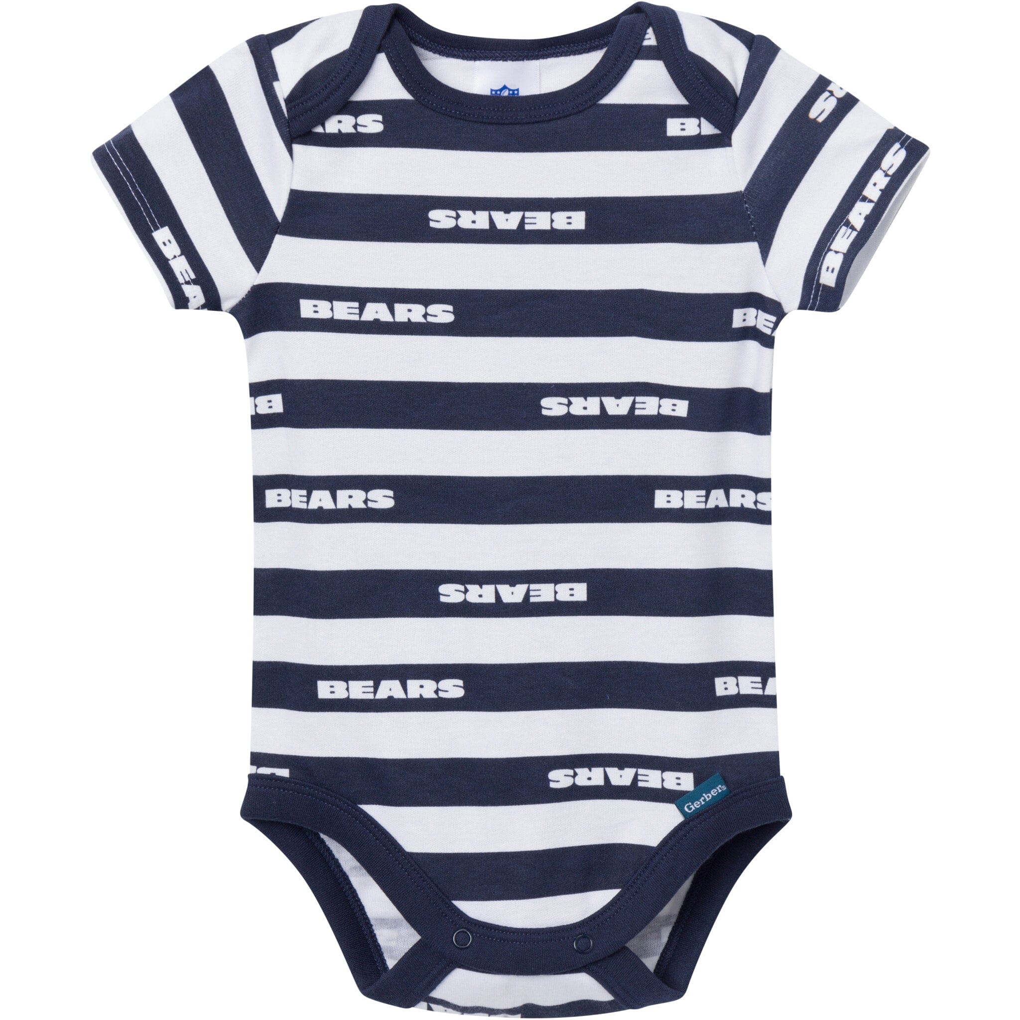 3-Pack Baby Boys Chicago Bears Short Sleeve Bodysuits - Image 3