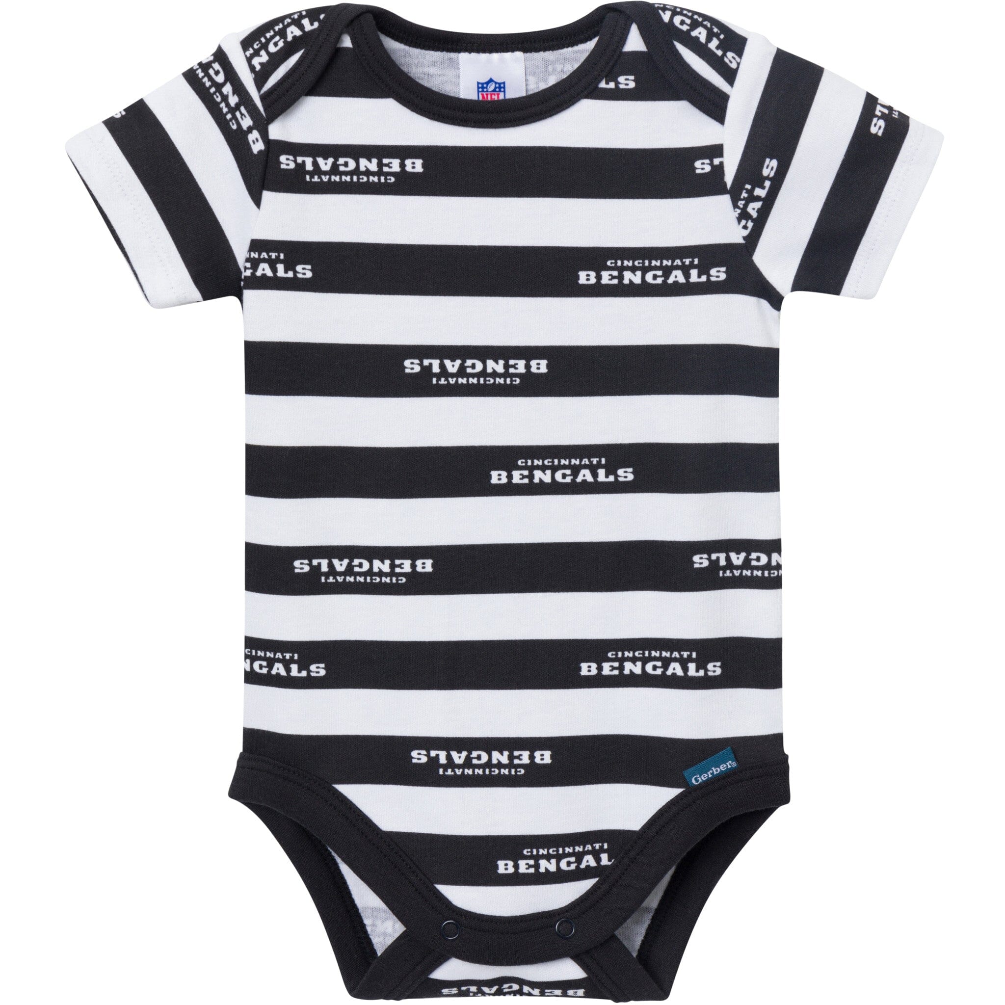 3-Pack Baby Boys Cincinnati Bengals Short Sleeve Bodysuits - Image 3