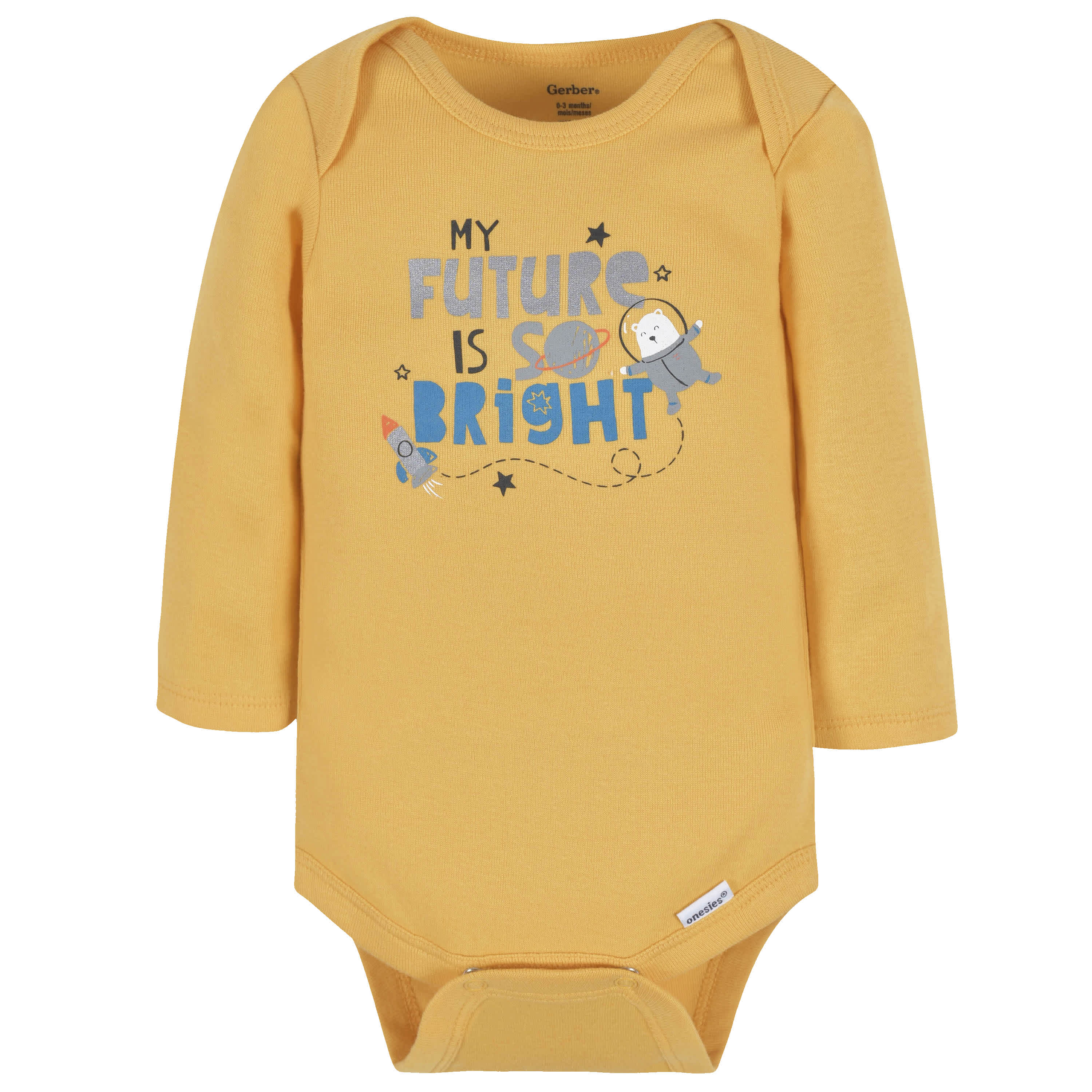 3-Pack Baby Boys Big Journeys Ahead Long Sleeve Onesies® Bodysuits - Image 2