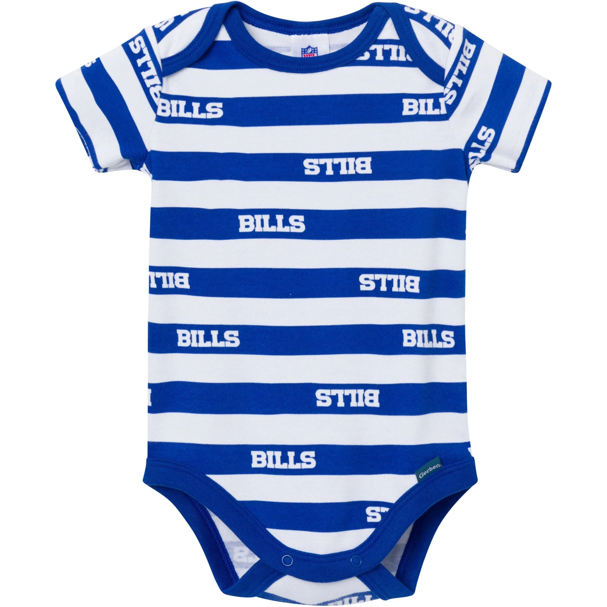 3-Pack Baby Boys Buffalo Bills Short Sleeve Bodysuits - Image 3
