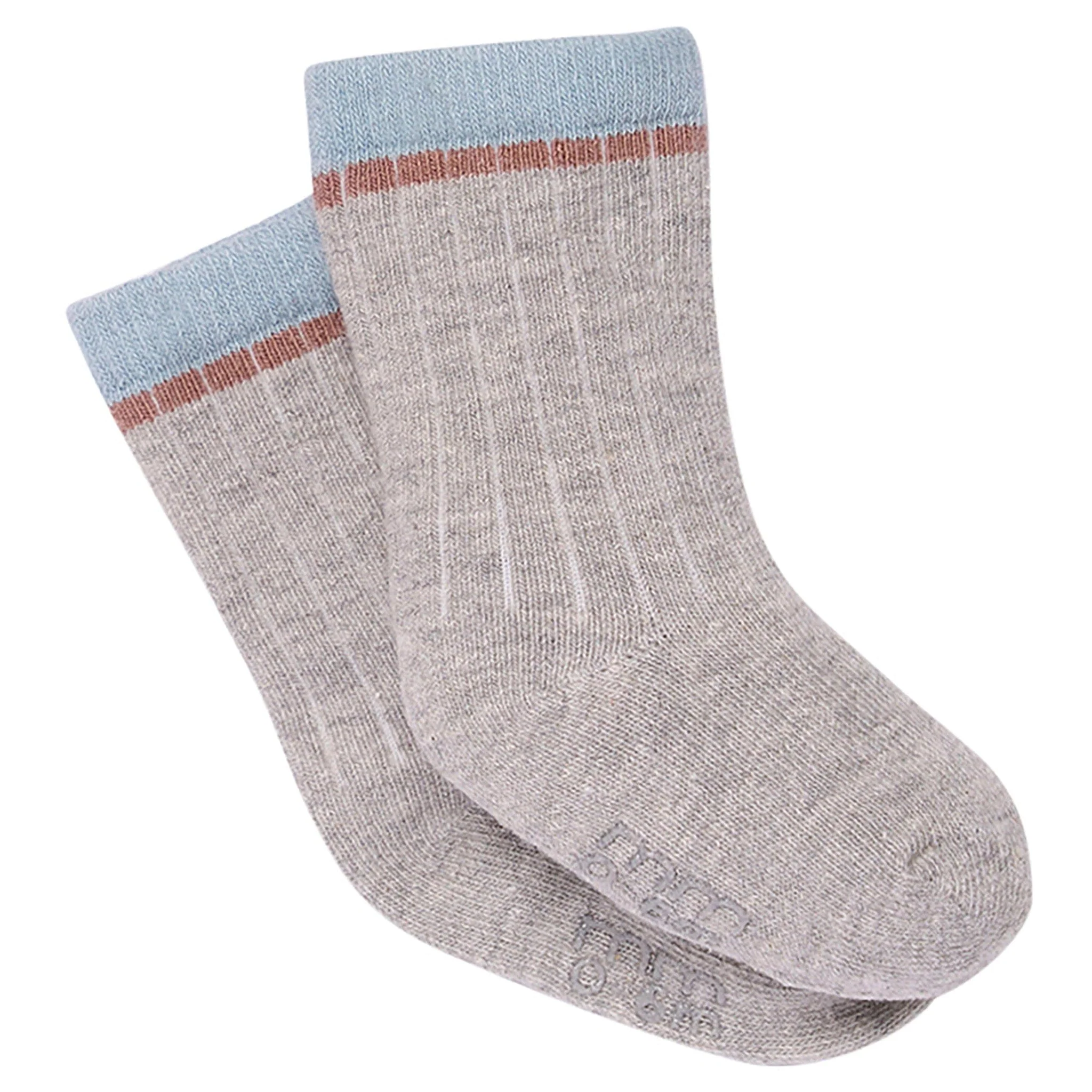 3-Pack Baby Boys Blue Colorblock Socks - Image 5