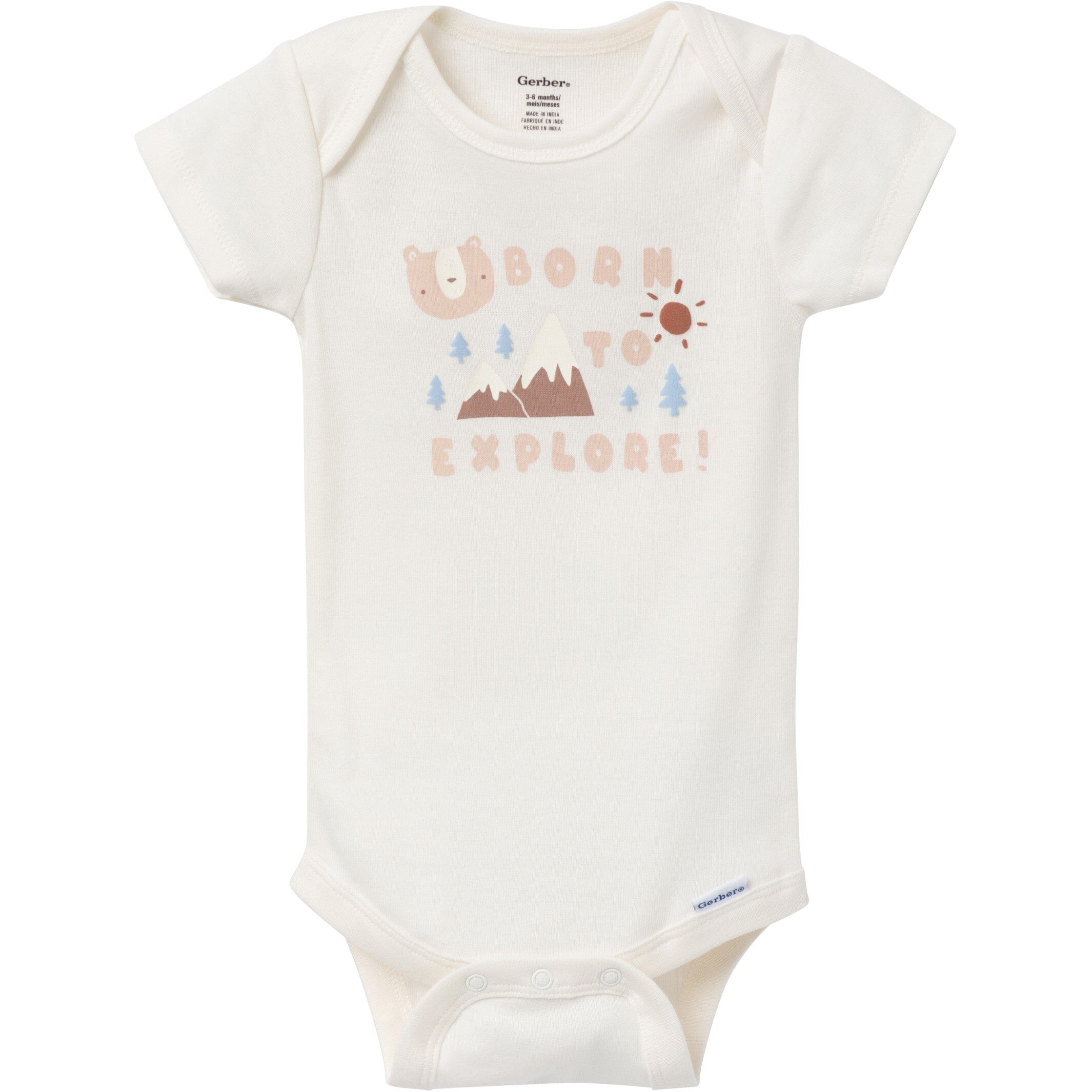 3-Pack Baby Boys Woodland Critters Onesies® Bodysuits - Image 2